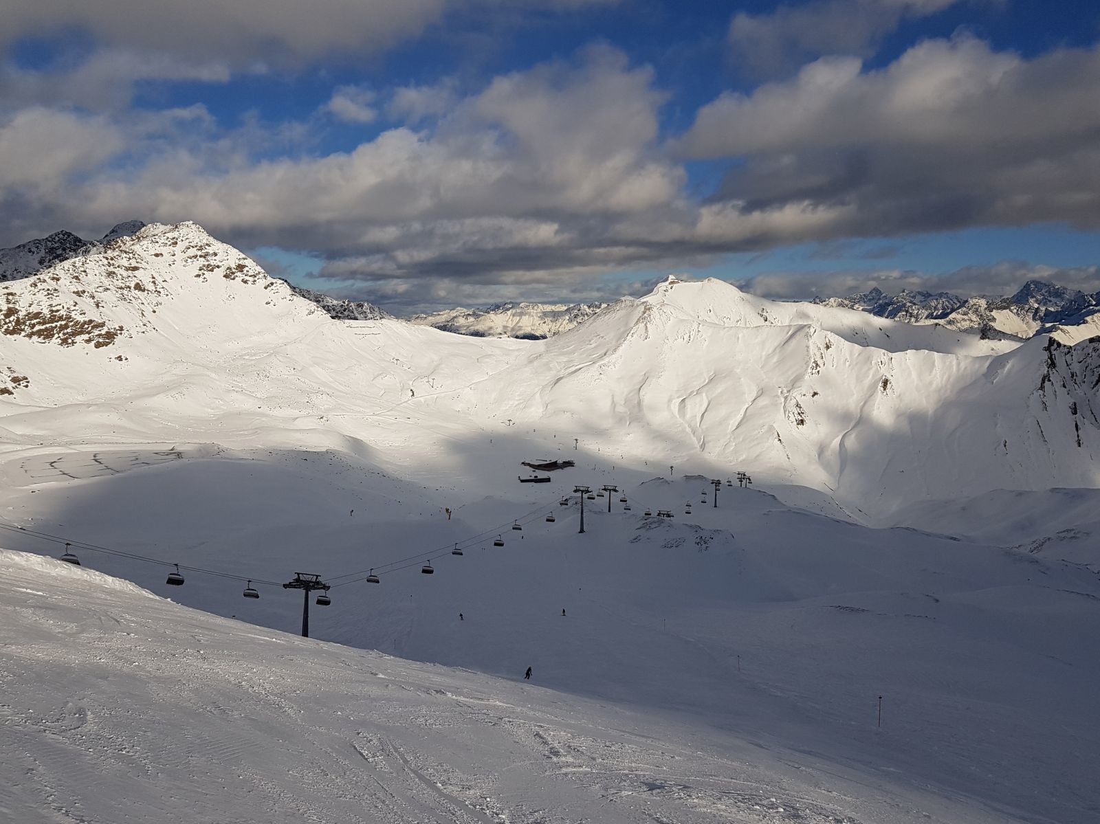 Nach einer letzten Bergfahrt, die 15 Minuten dauerte, ein letztes Mal die Mindersabfahrt. Unten angekommen war die Masnerkopfbahn dann schließlich komplett geschlossen.