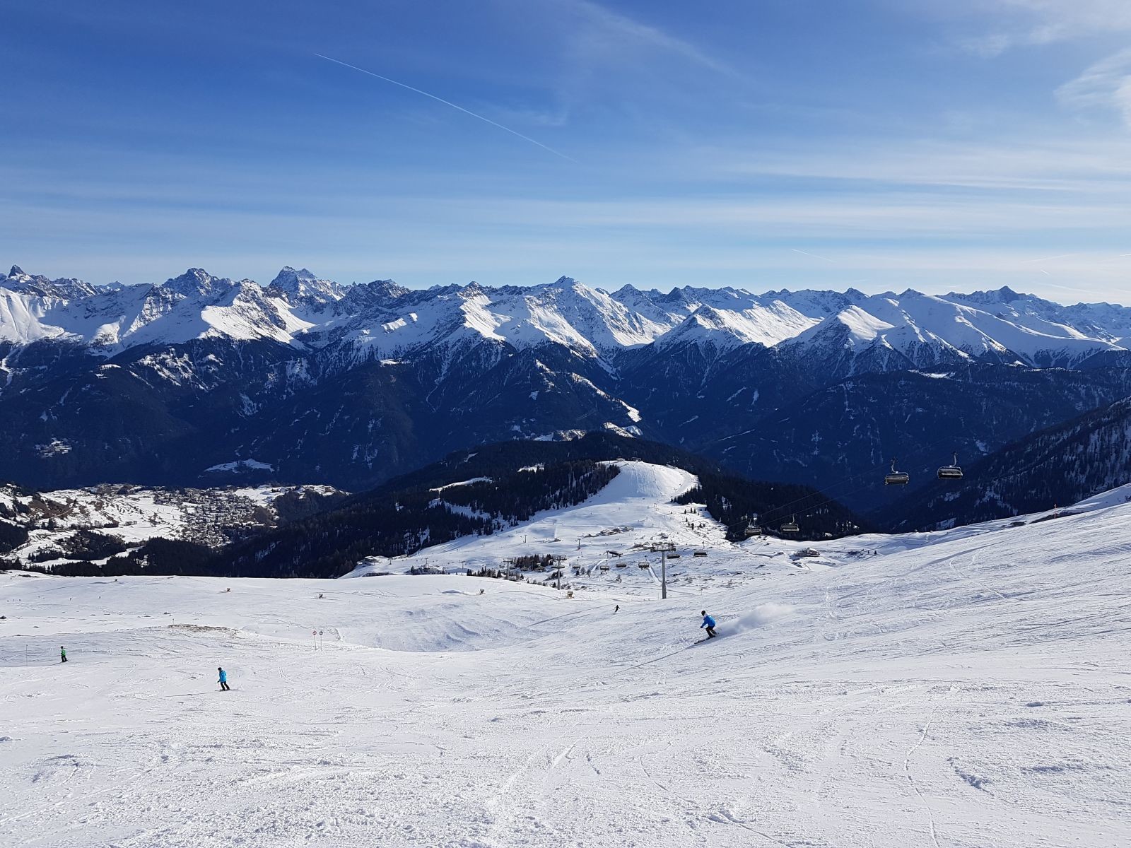 Die Zanbodenabfahrt hatte einige Absätze.