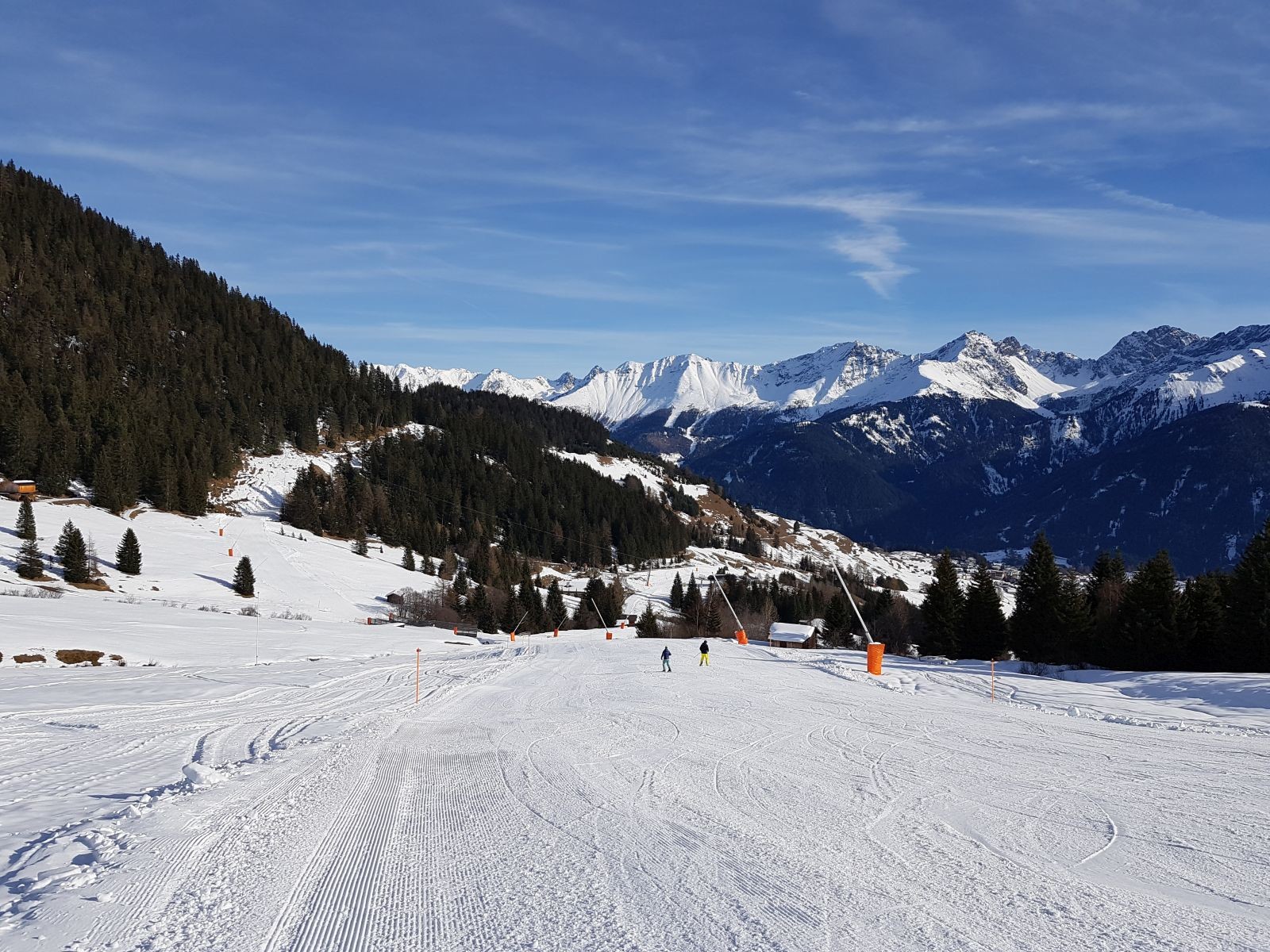 Die Abzweigung der Mittelabfahrt in Richtung Königsleithebahn war im oberen Teil schon offen und absolut genial!