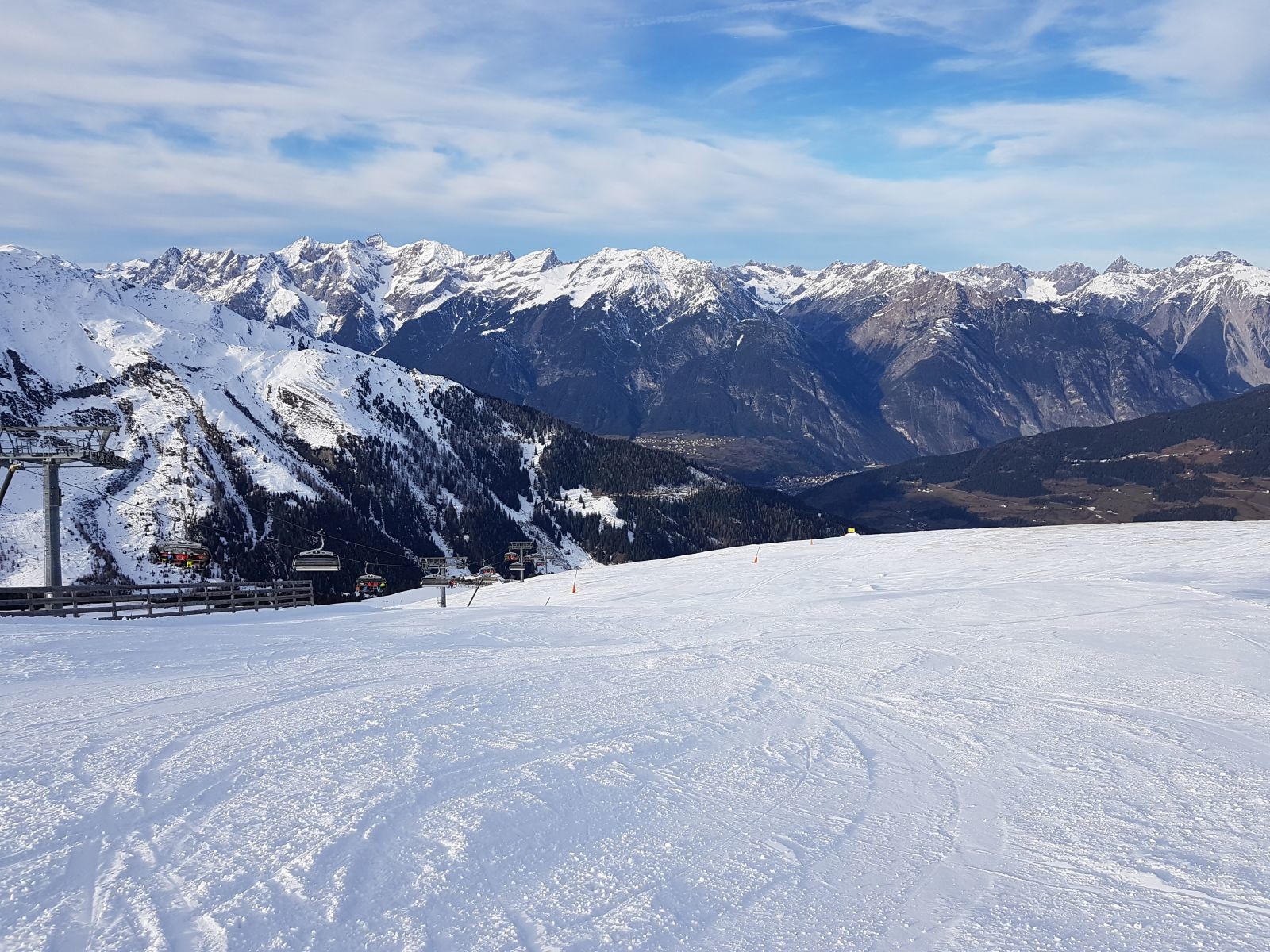 Der Starthang der Genussabfahrt war bereits geöffnet und super zu fahren.