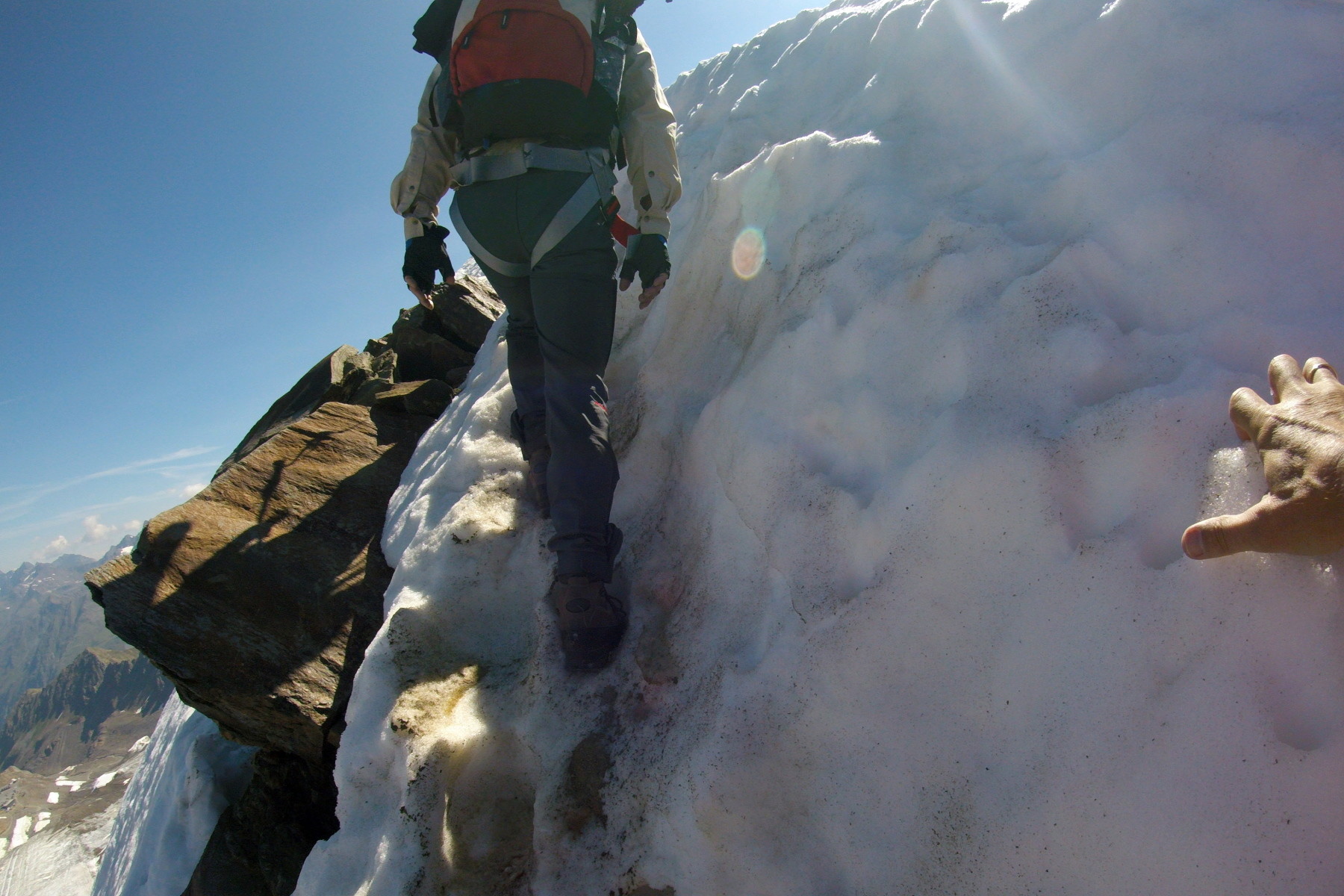 Reste einer Wächte.