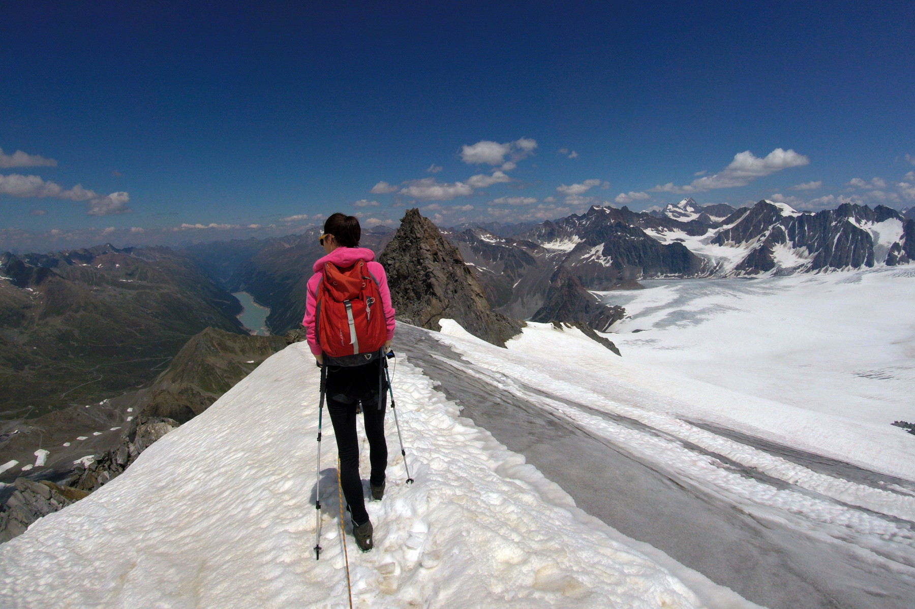 Angeseilt Richtung Gepatsch Ferner.