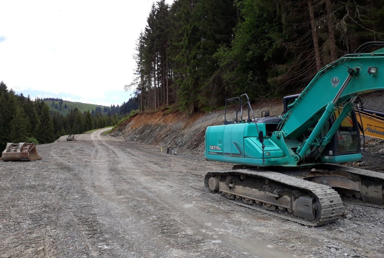 Piste Richtung Hochlechen