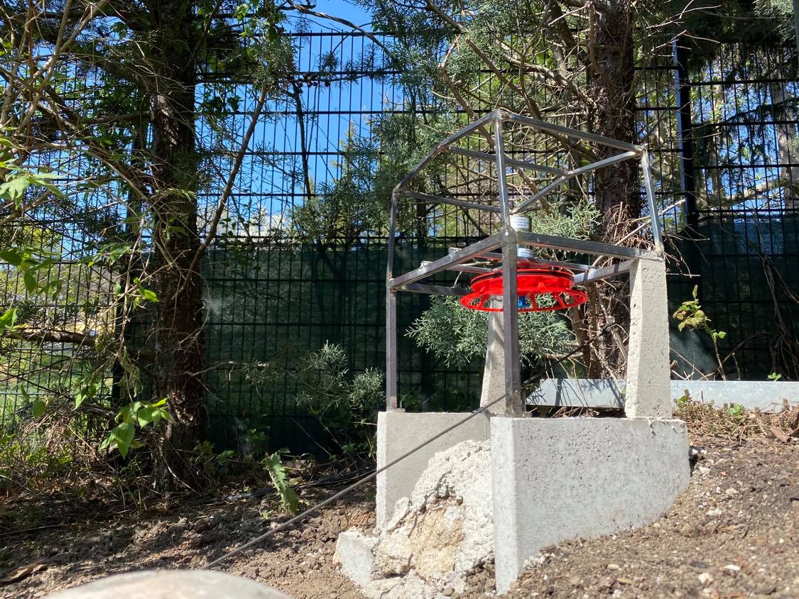 Die Bergstation mit Brückenantrieb, selbstverständlich kommt noch das klassische Girak-Wellblech als Verkleidung.