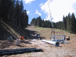 Trasse von der Talstation aus