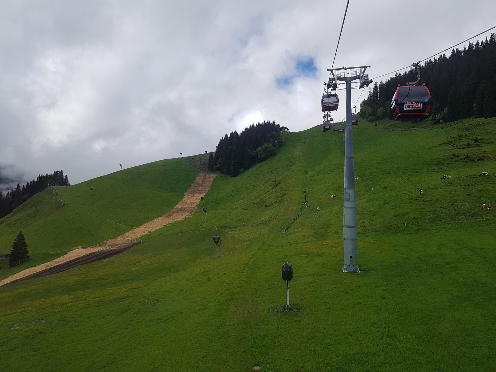 Wir nähern uns der Mittelstation.