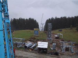 Trasse von der Berstation aus