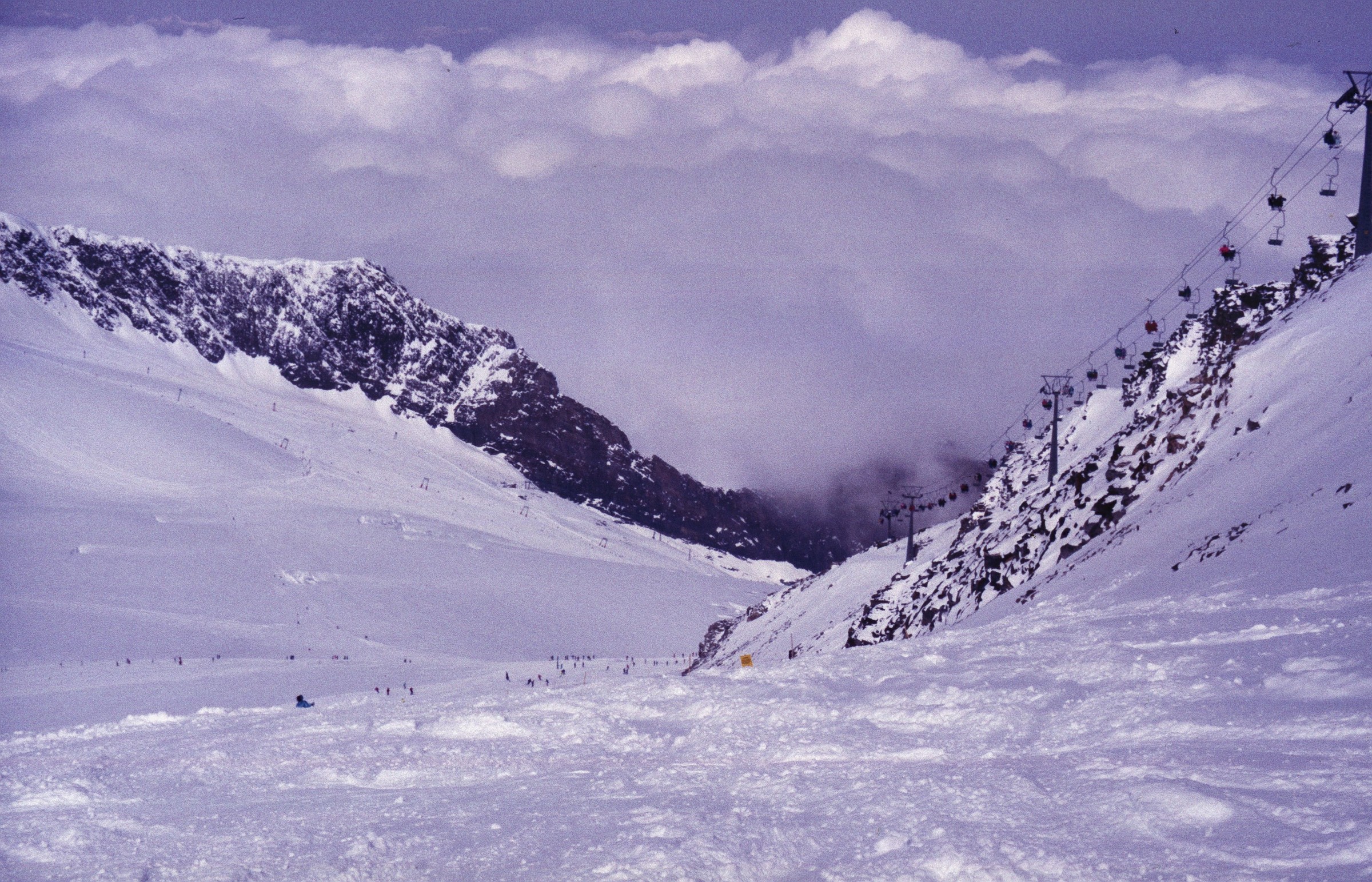 DSB Gefrorene Wand 3b. Im Hintergrund der Kaserer-Bereich.