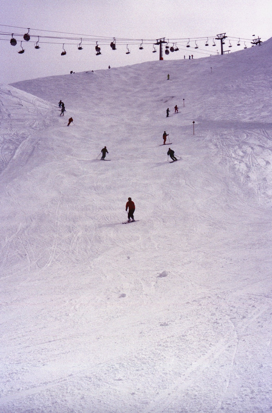 Spannagelabfahrt an der 2. Sektion der Zubringerkette.