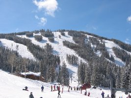 Perfekt erschlossen durch die 1,6 km lange KSB die 550 Hm überwindet. Buckelpisten- oder Tiefschneecracks können sich hier den ganzen Tag aufhalten