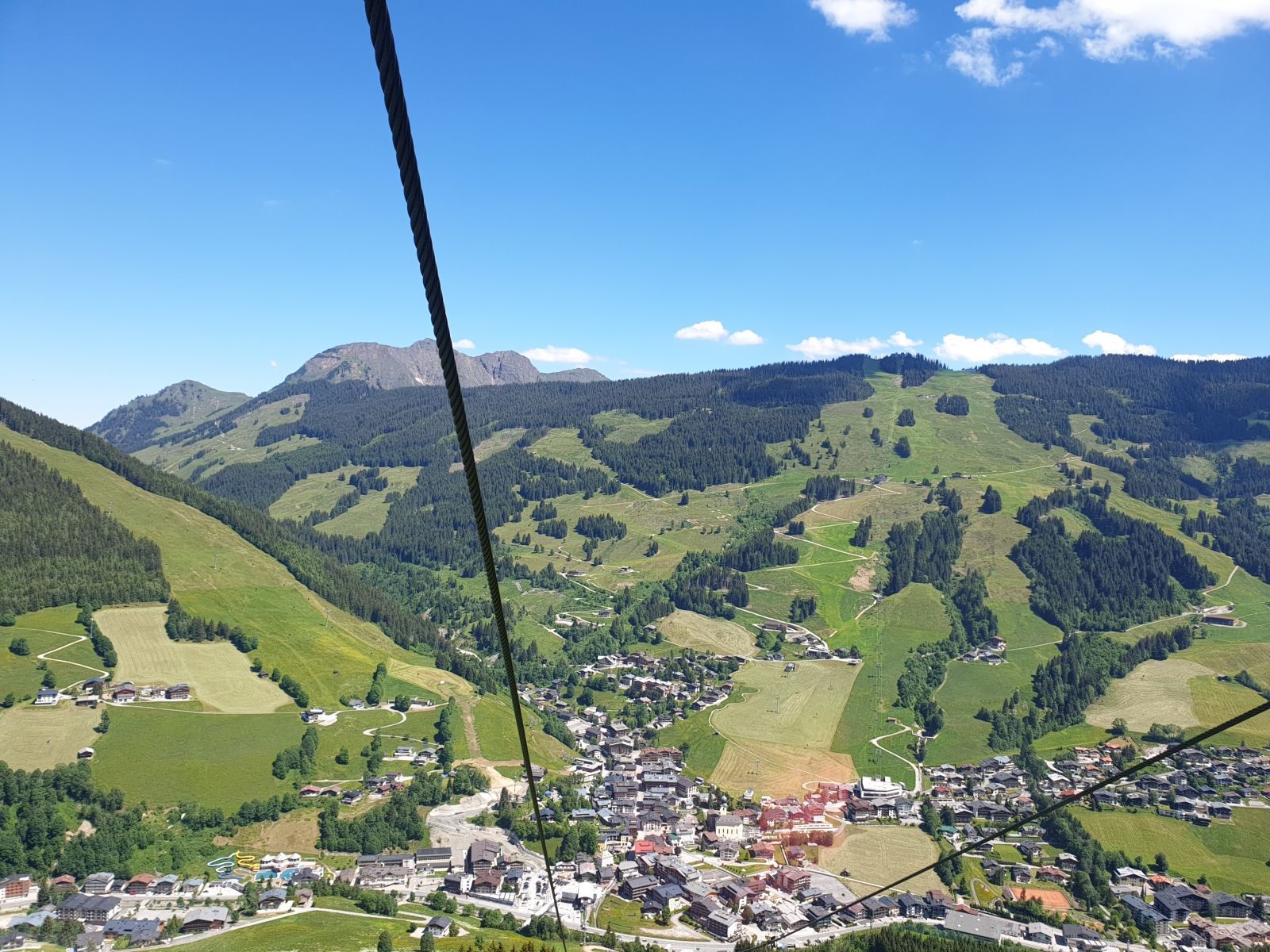 Der Kohlmais in seiner vollen Pracht, auch zu sehen ist wieder das Spielberghorn.