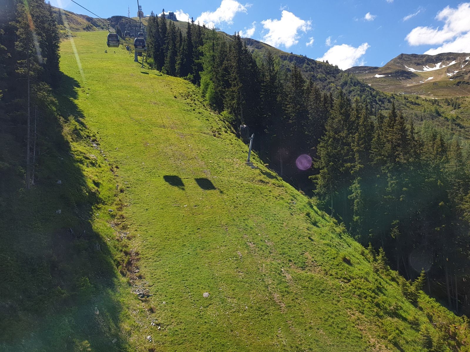 Altbekannter Blick auf den Steilhang. Der war im Januar ein Traum zu fahren :-)