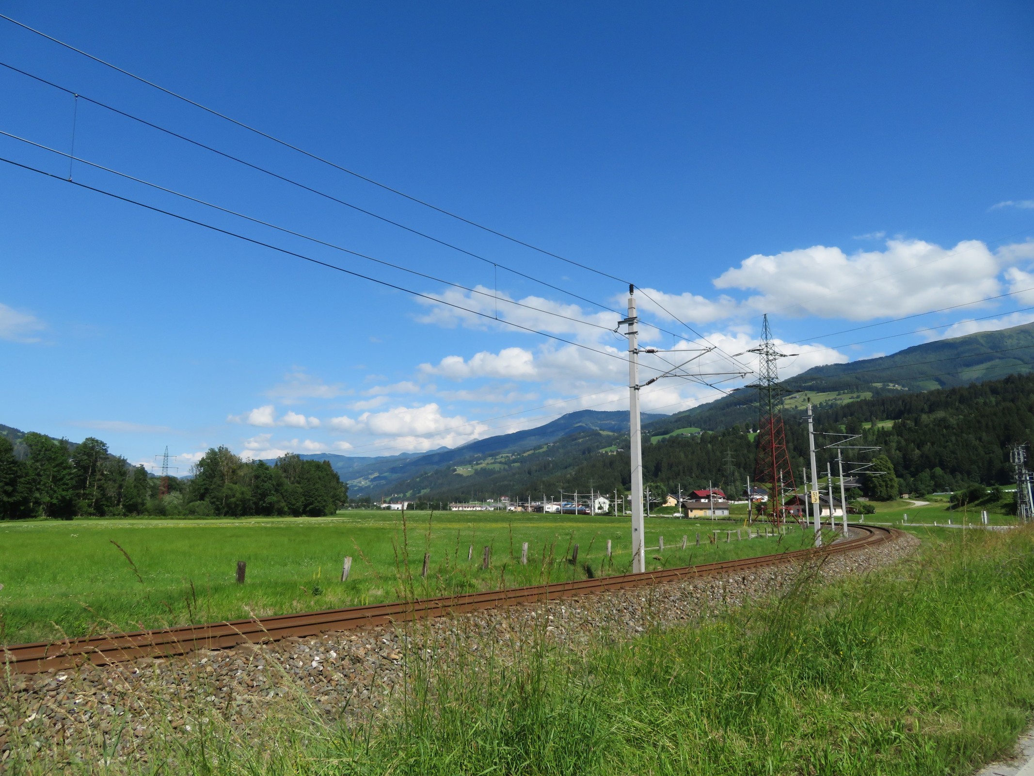 Ennstalbahnstrecke in Haus im Ennstal.