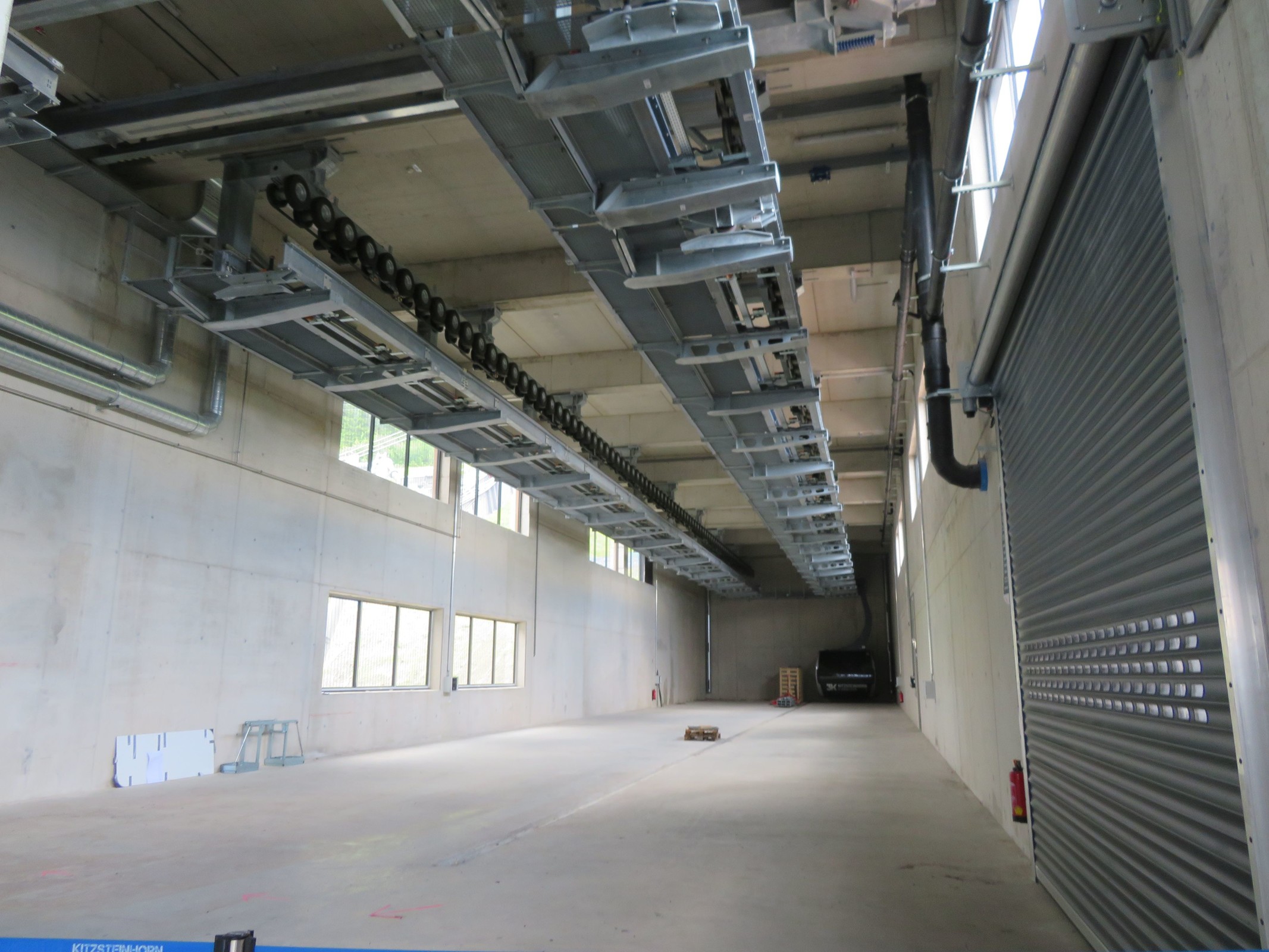 Garagierung in der Talstation.