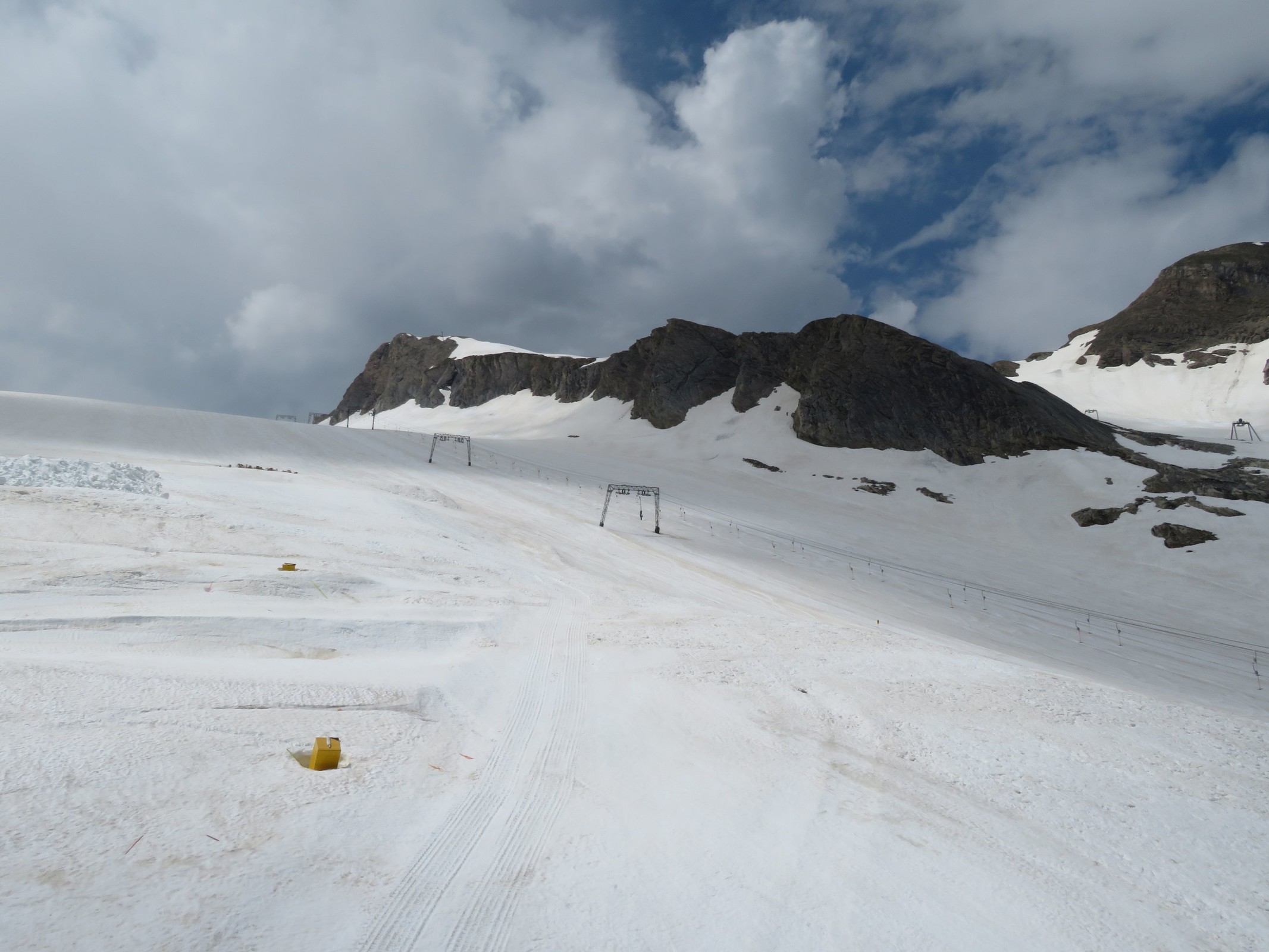 Gletscher an den Kitzliften.