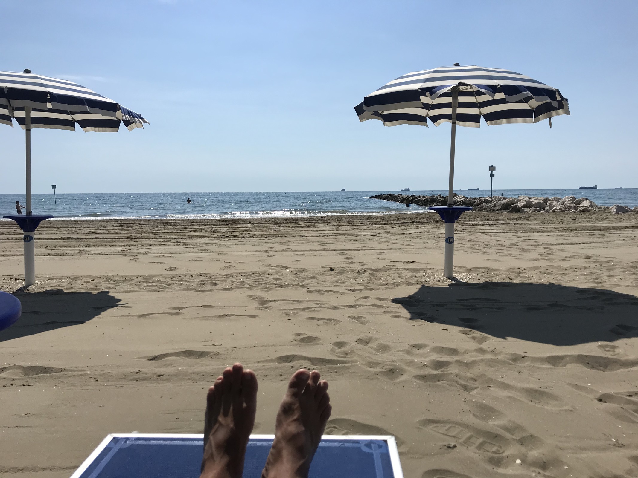 Gemütliche Stunden am Meer