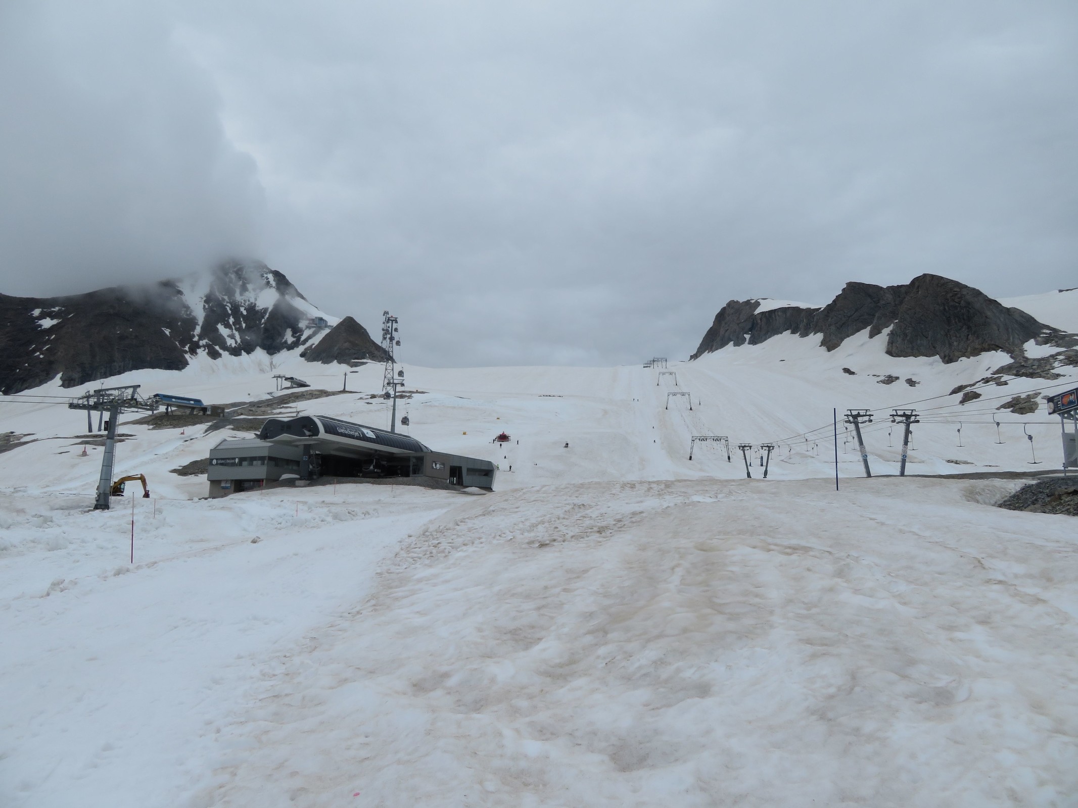 Blick zurück zum Gletscher.