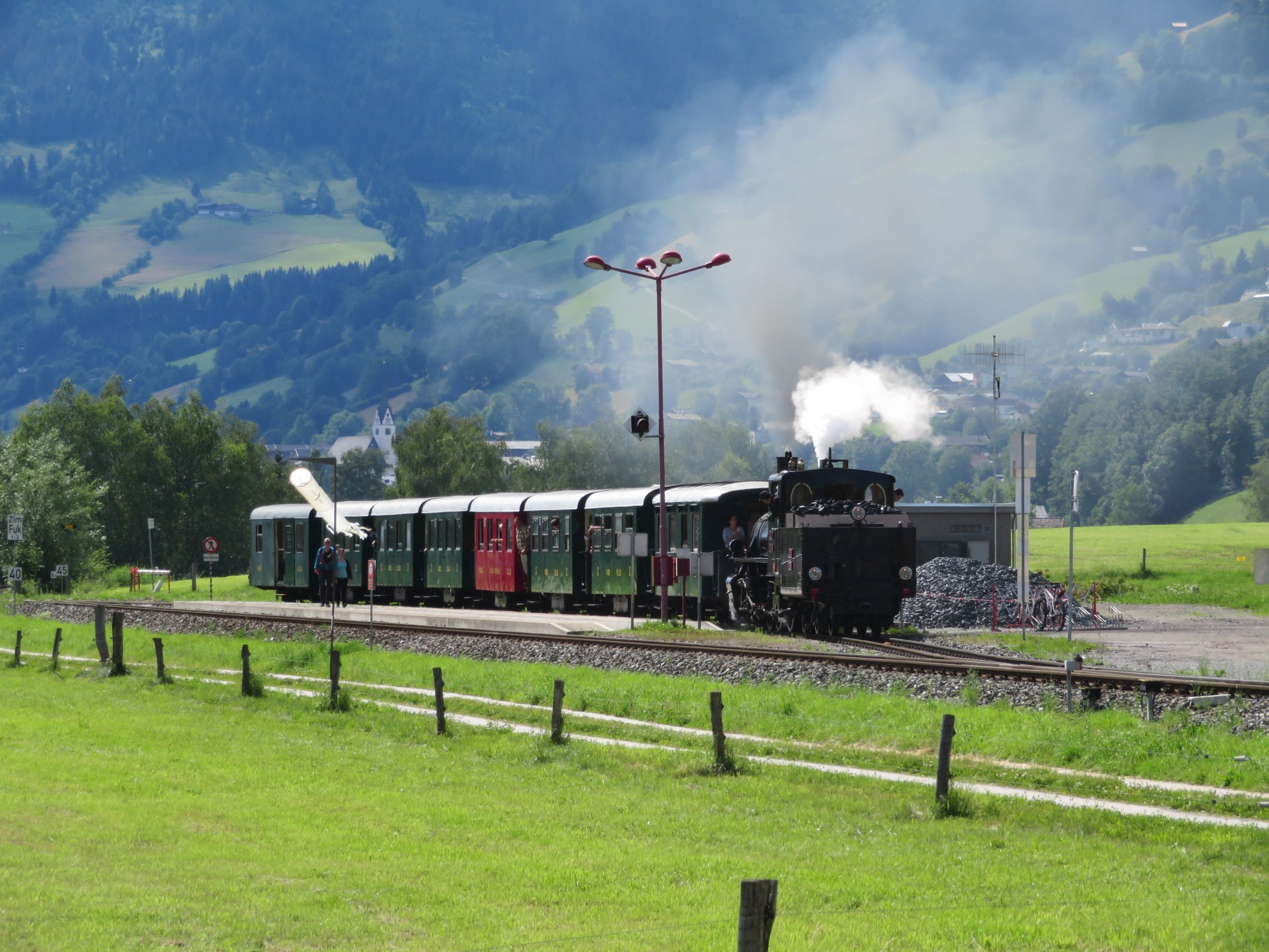 Historische Dampflok.