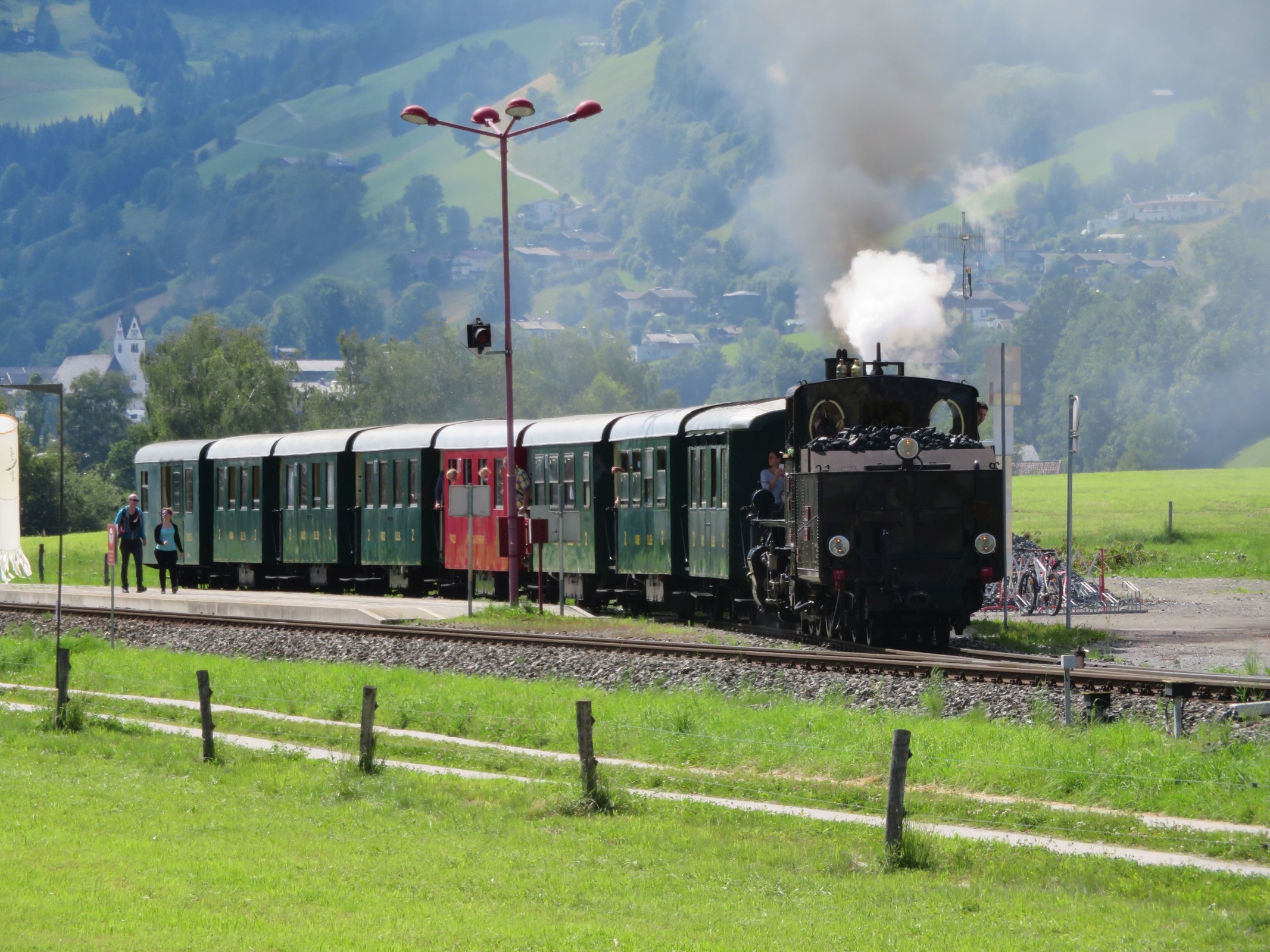 Historische Dampflok.