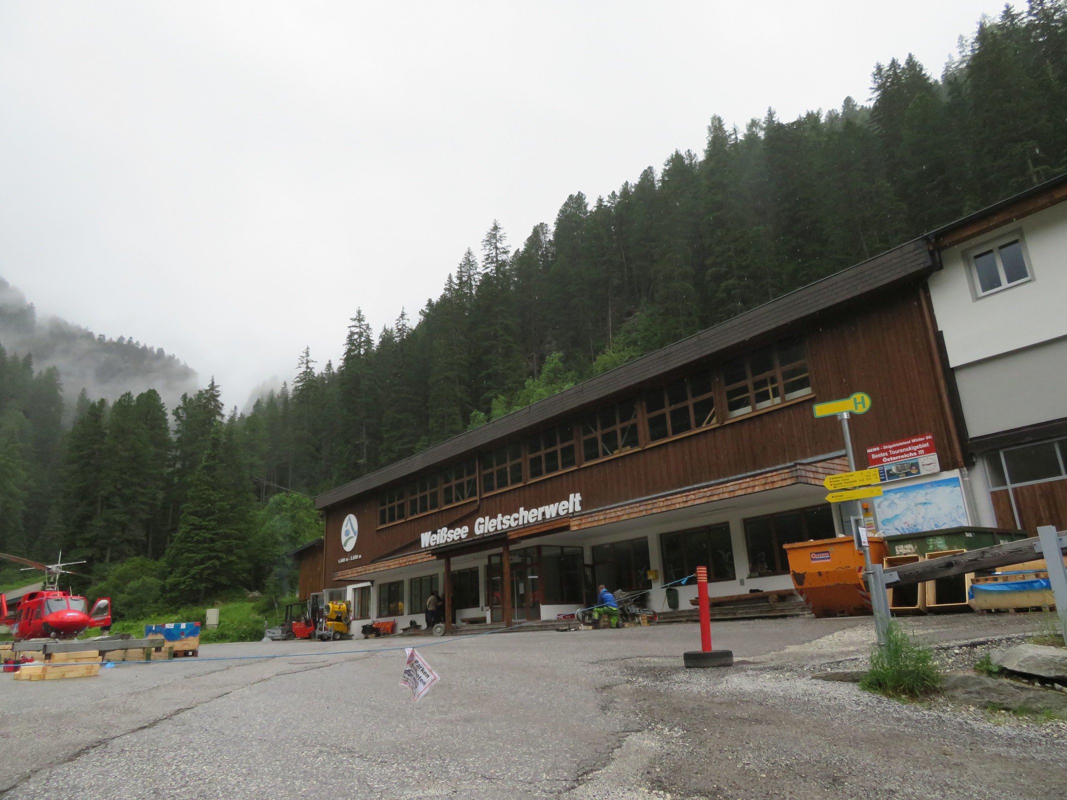 Talstation der Weißsee Gletscherwelt.