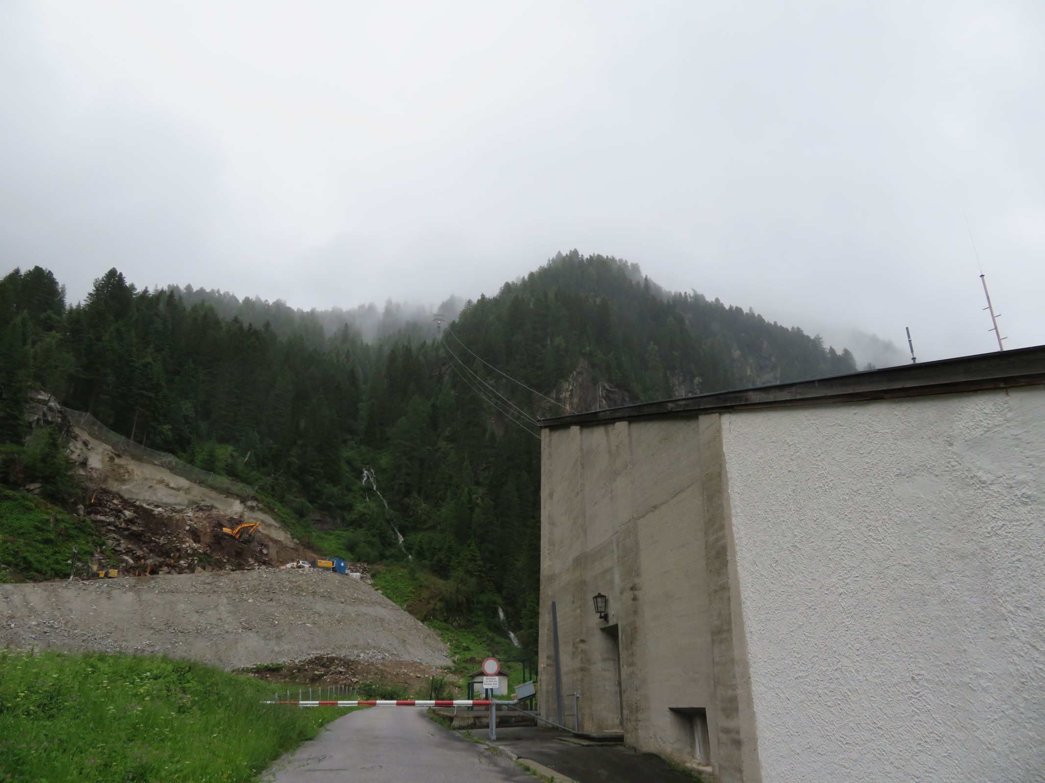 Talstation der Kraftweksseilbahn "Tauernmoos".
