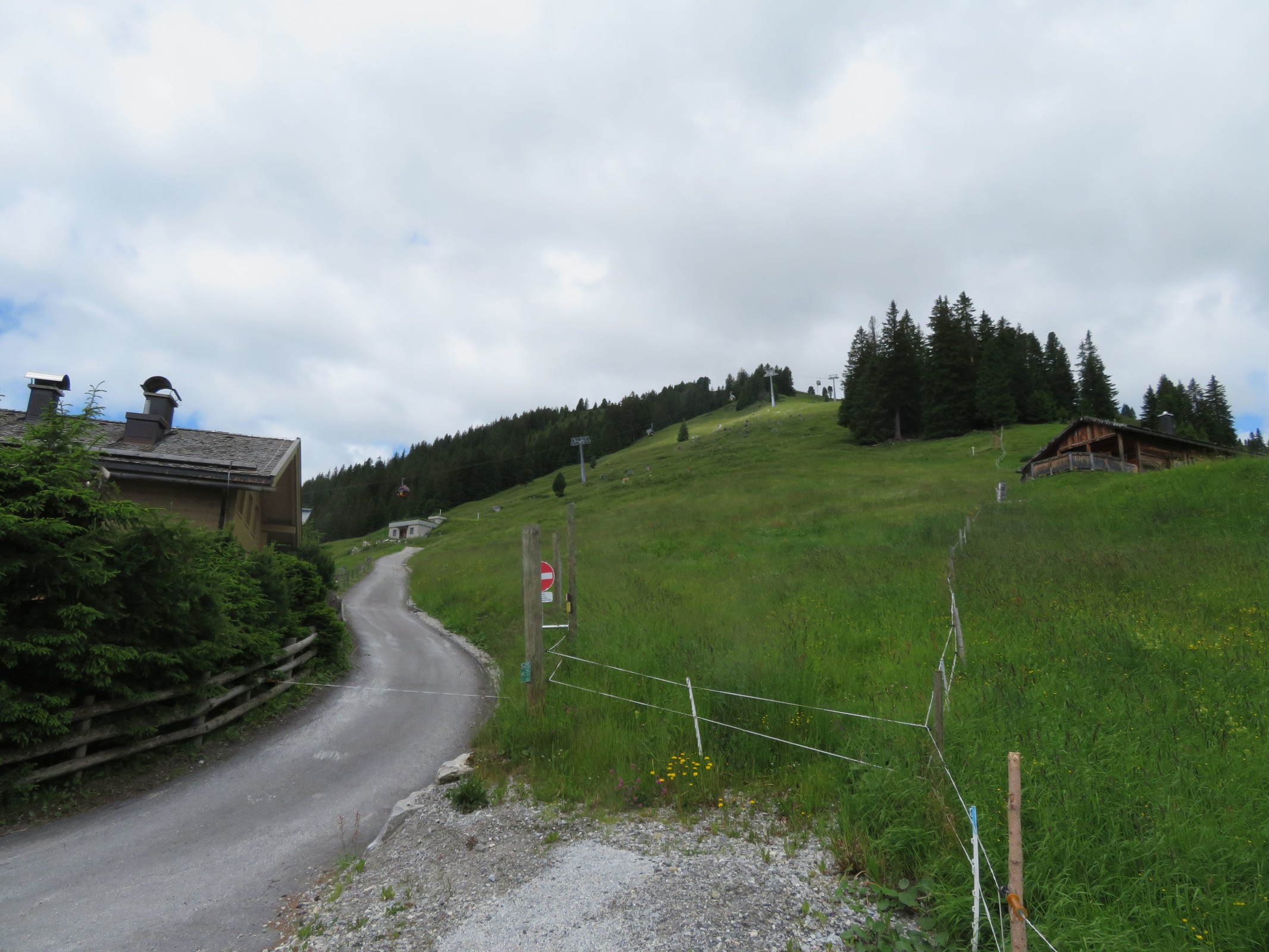 Bick zur Dorfbahn Königsleiten.