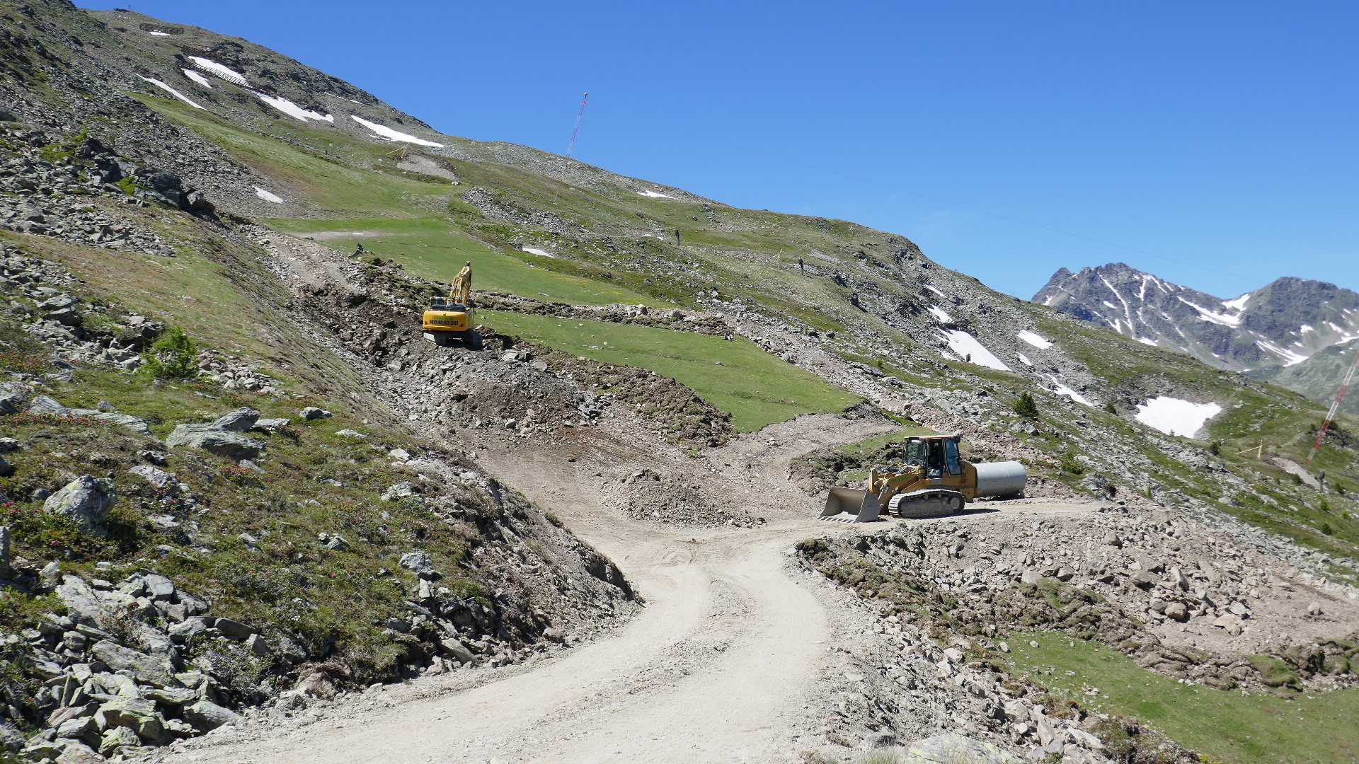 Pistenkorrekturen Zwölferabfahrt