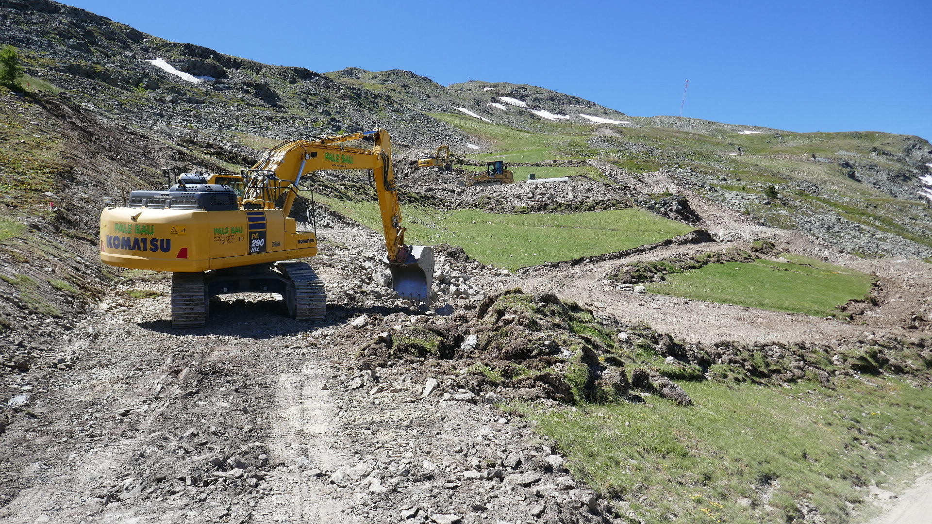 Pistenkorrekturen Zwölferabfahrt