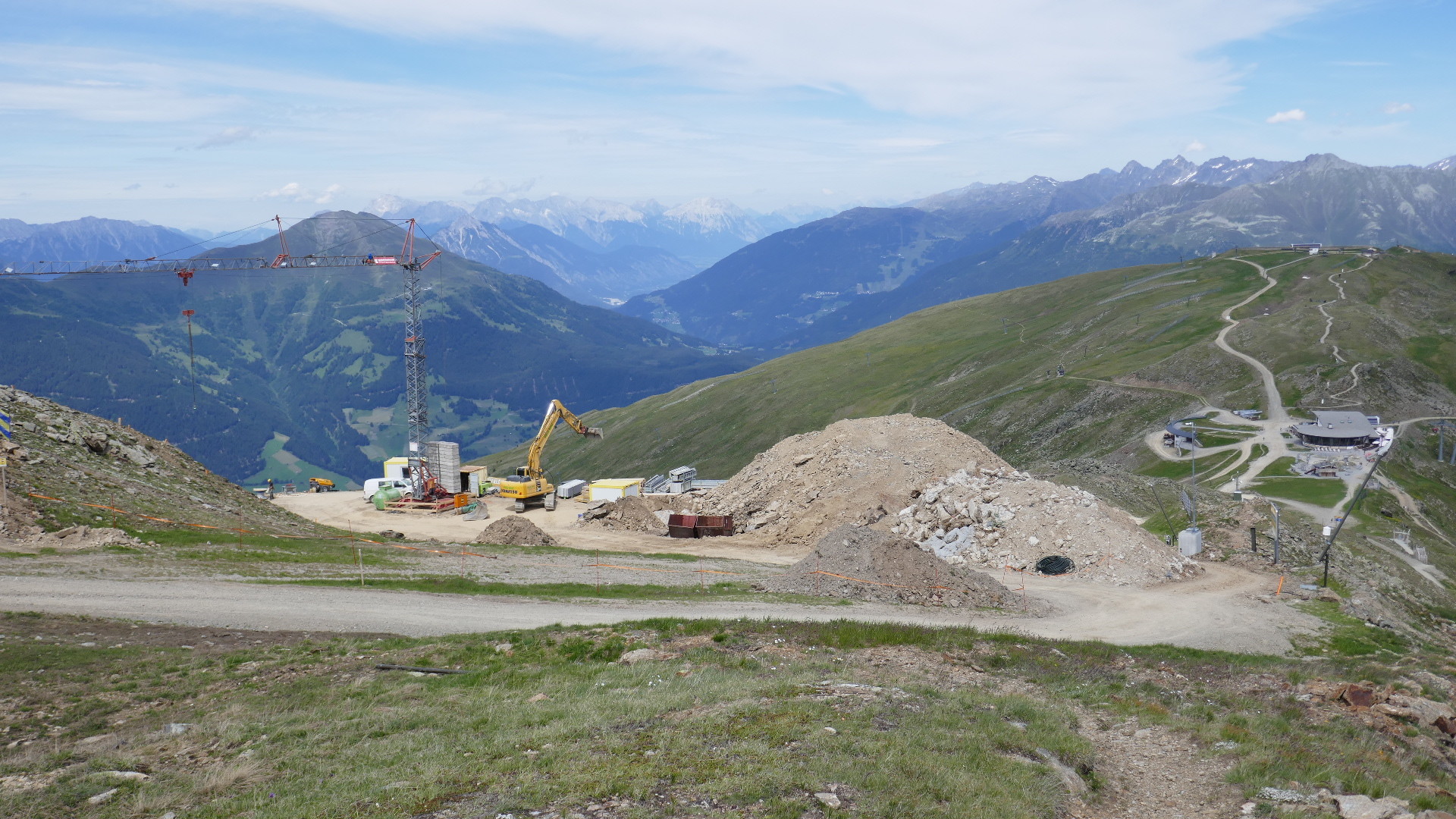 Bergstation von der Gratabfahrt