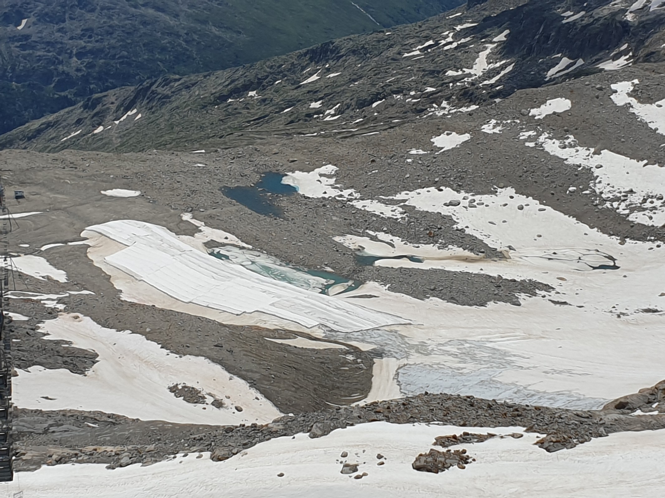 Blick zur Gletscherzunge am Schlegeis