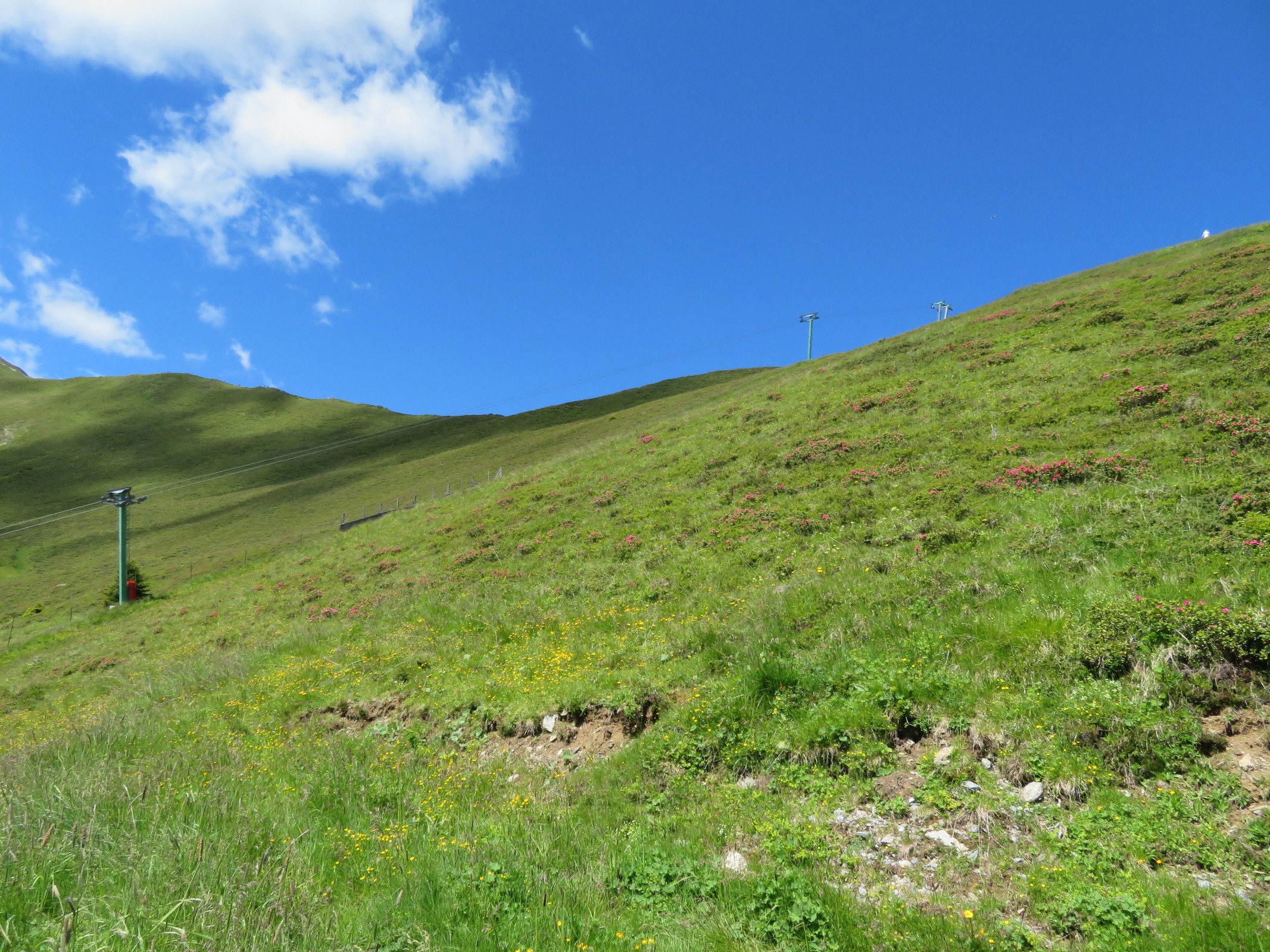 Blick gen Süden entlang des Liftes.
