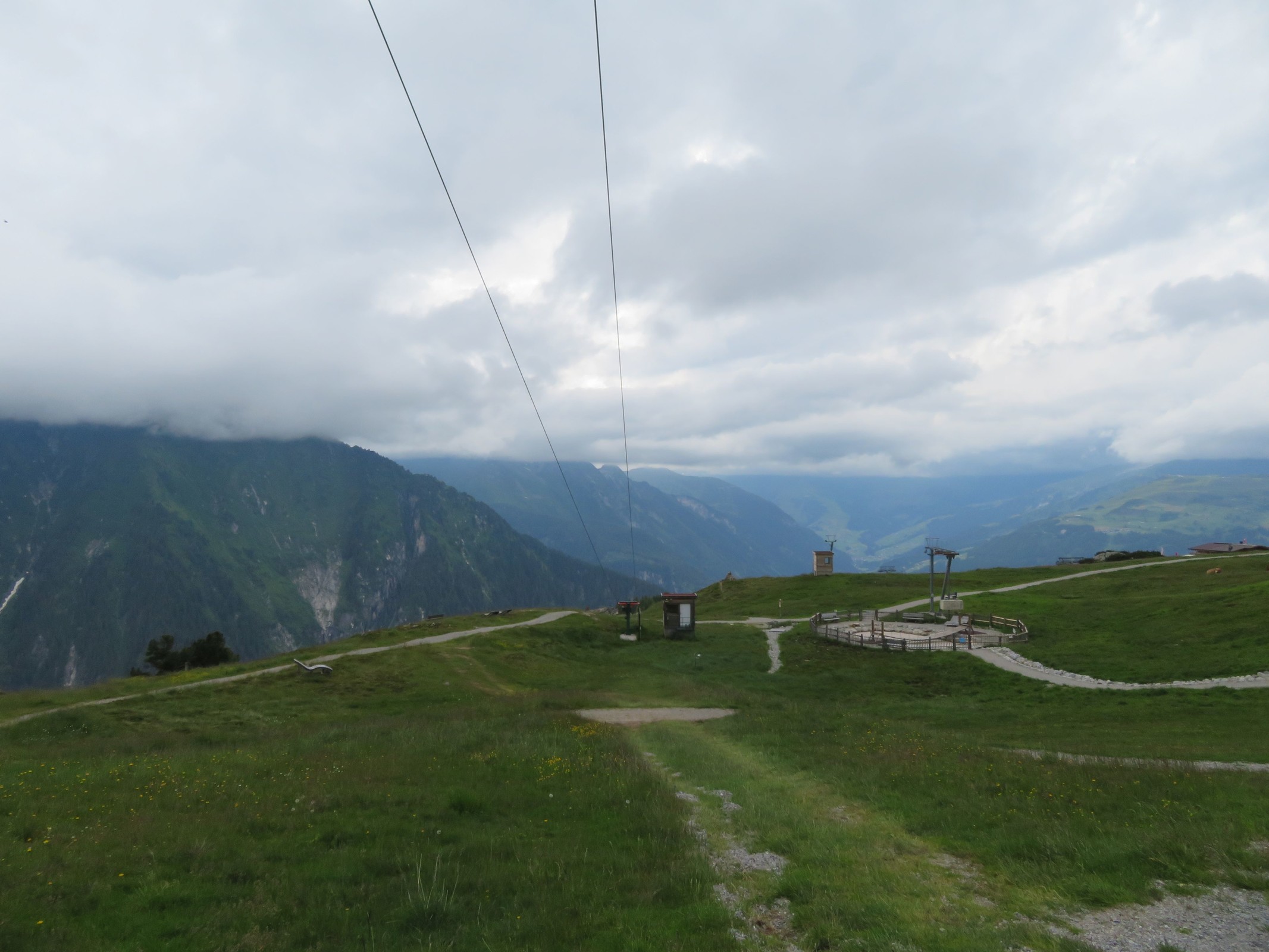 Blick zur Talstation desselbigen.