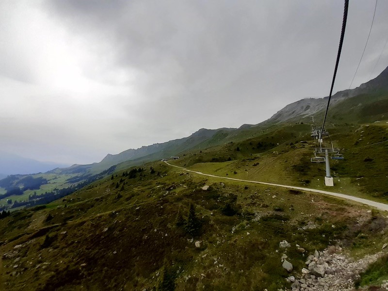 Trasse Weisshorn im unteren Bereich