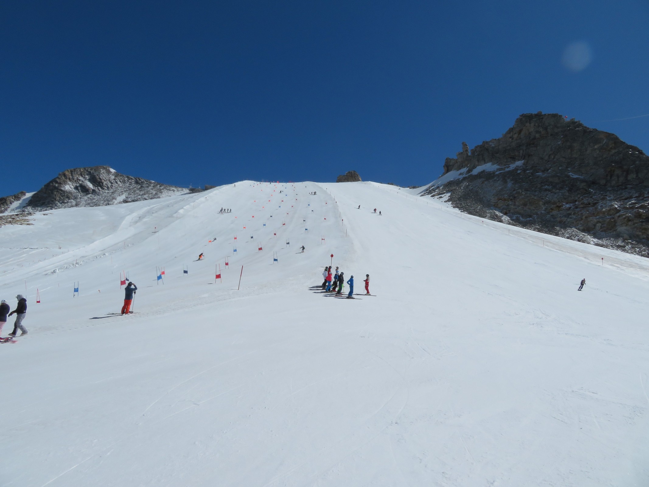10.48 Uhr: Abgegrenztes Trainingsareal.