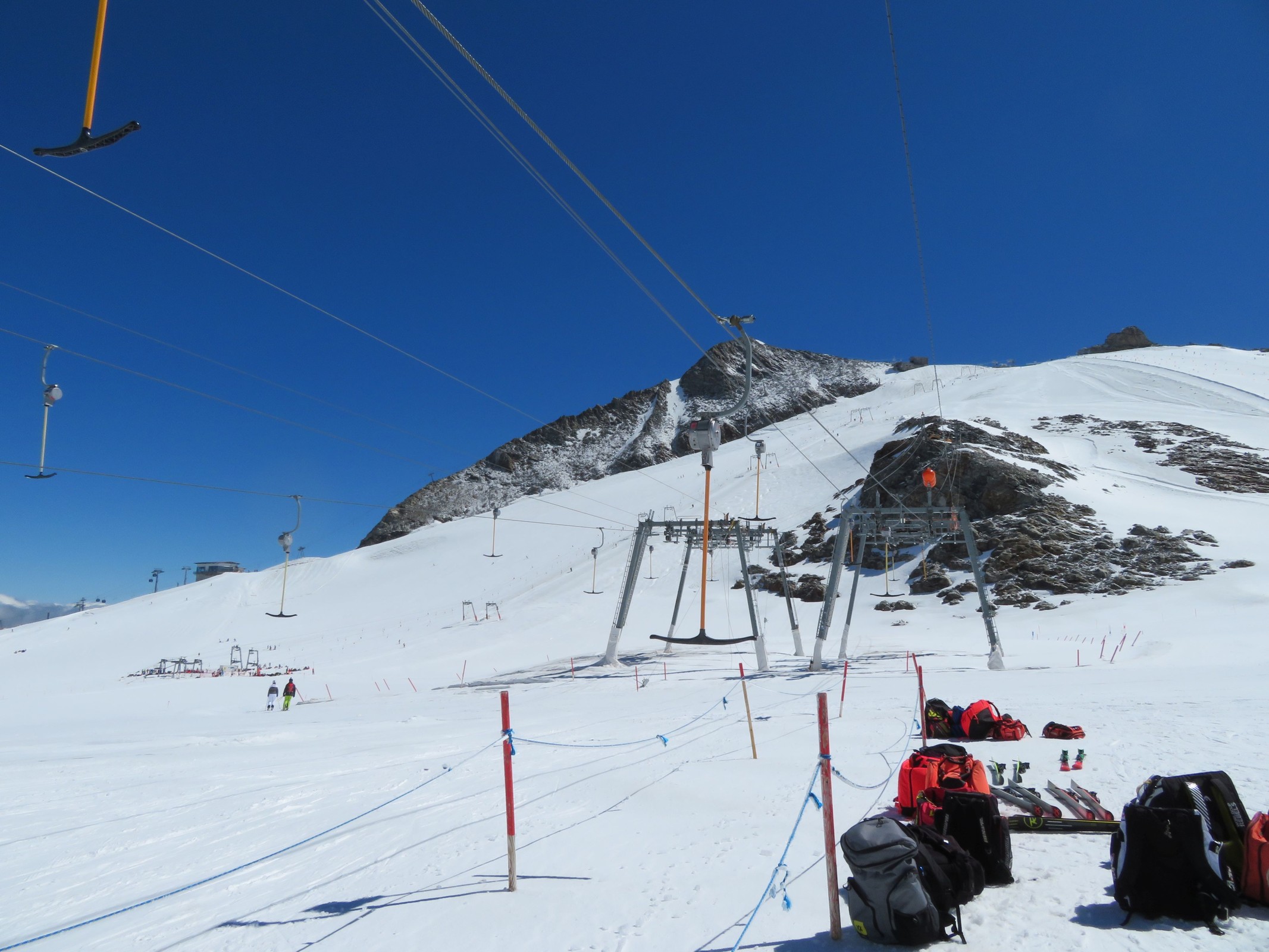 10.58 Uhr: Blick zur Gefrorenen Wand im Hintergrund.