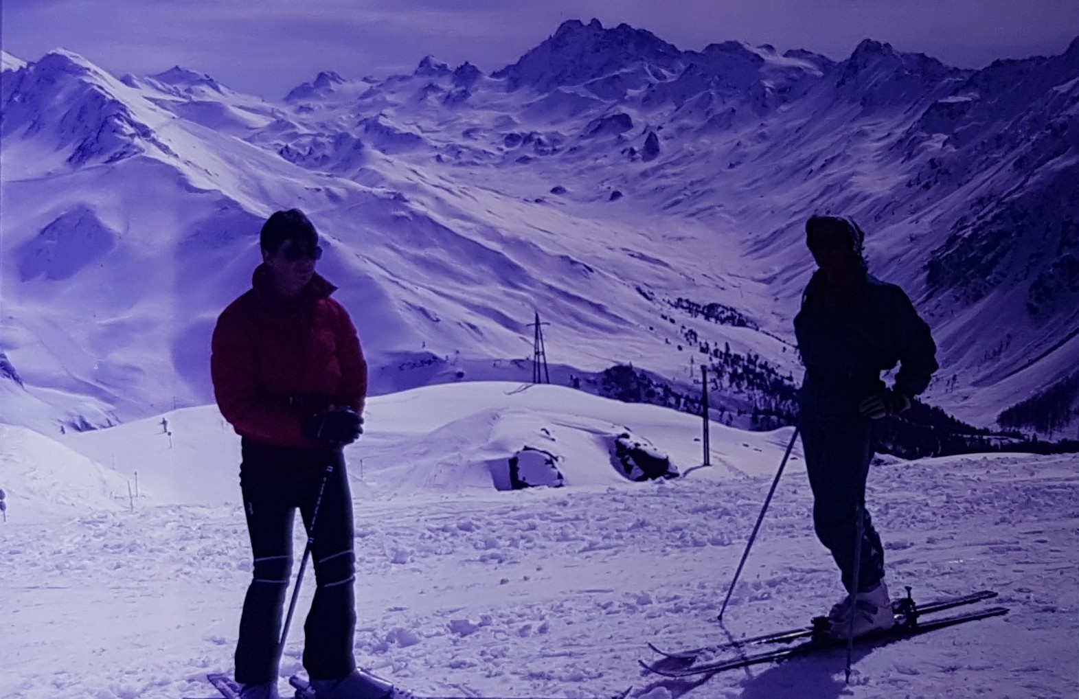 Blick ins schöne Fimbatal. Ist die Bergspitze der Piz Davo Lais? Oder der Piz Tasna?