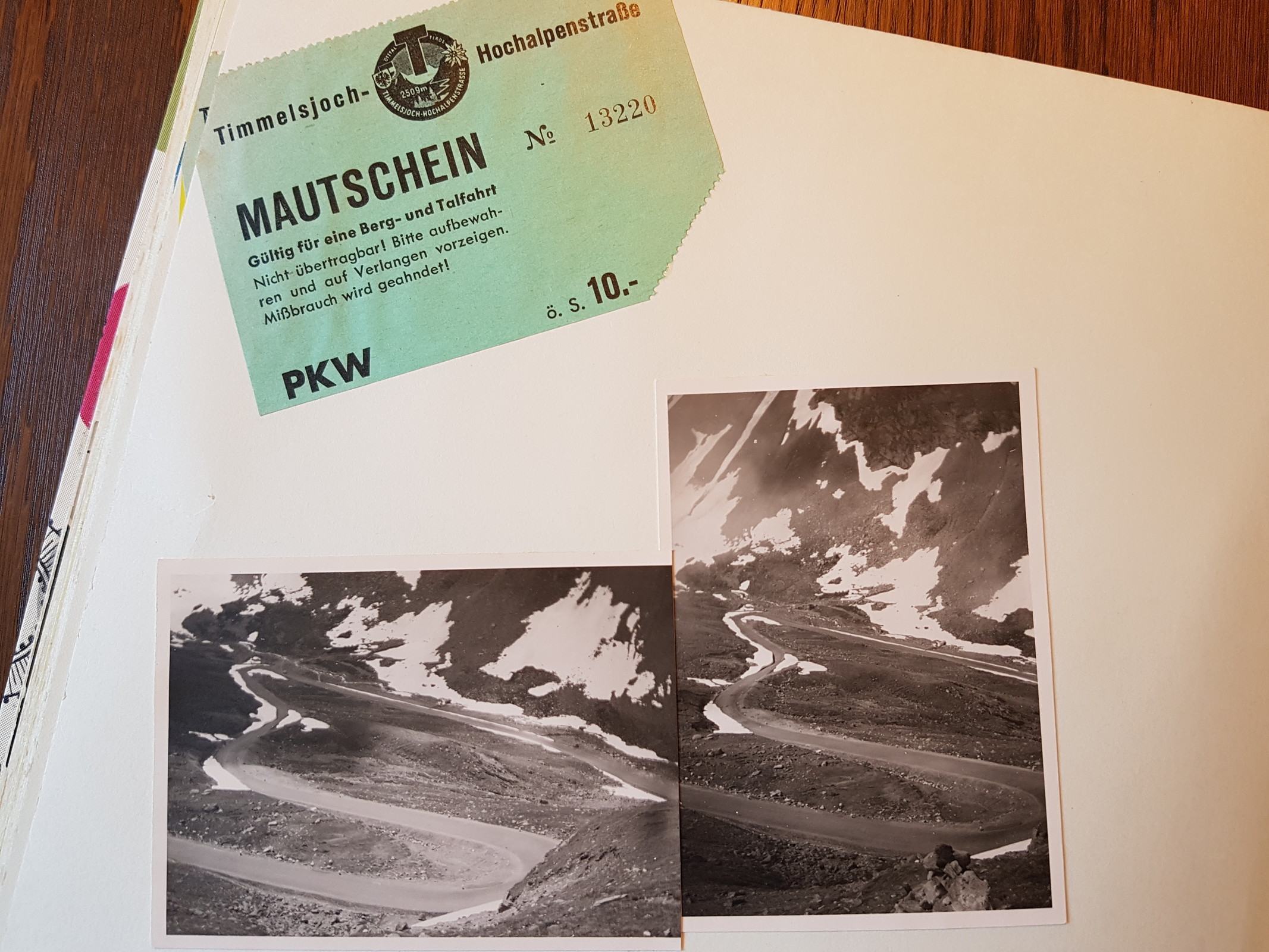 Die damals neue Timmelsjochstraße. Speziell zu dieser werden im 2. Teil noch interessante Bilder kommen!