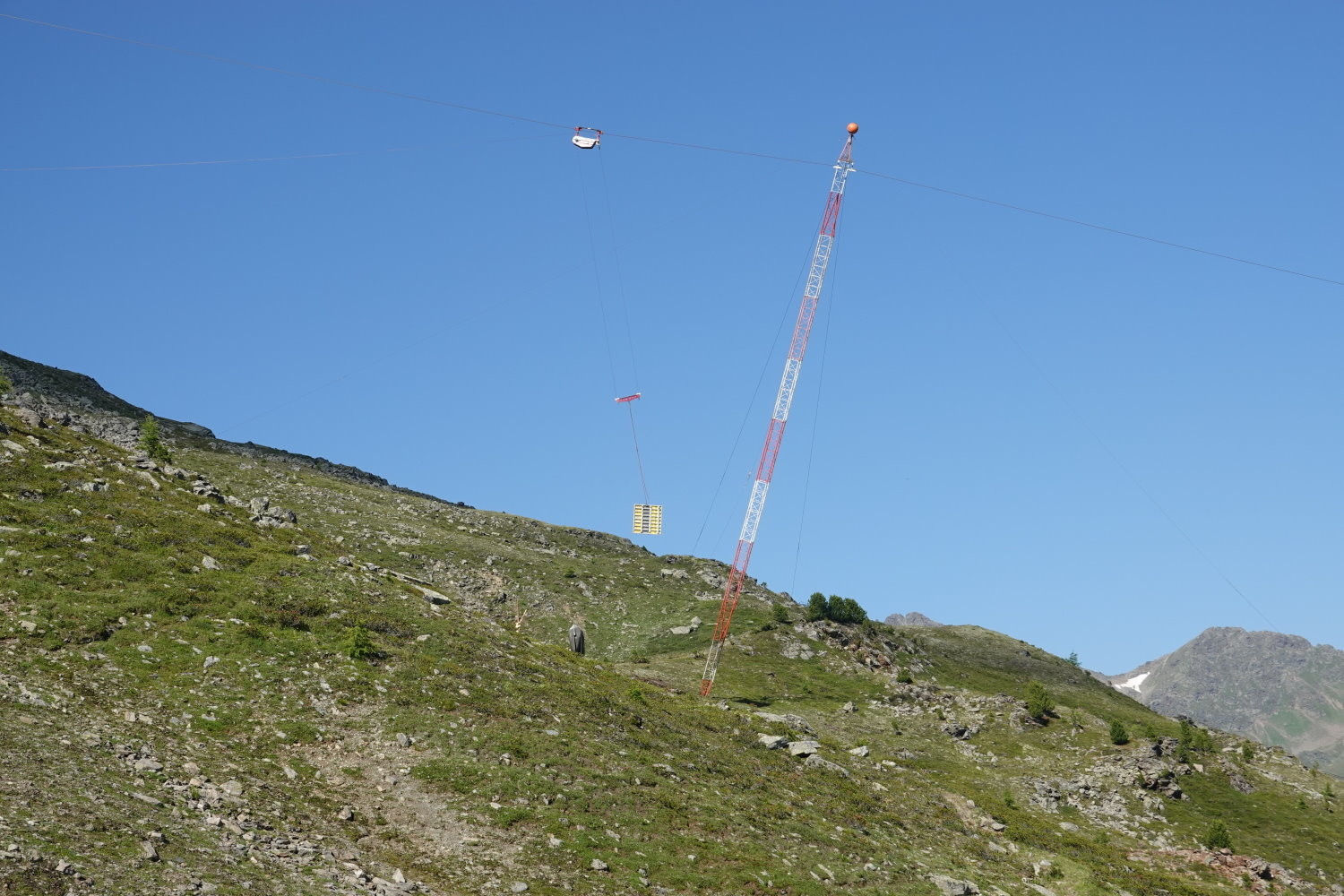 Schalungsarbeiten an einer Stütze