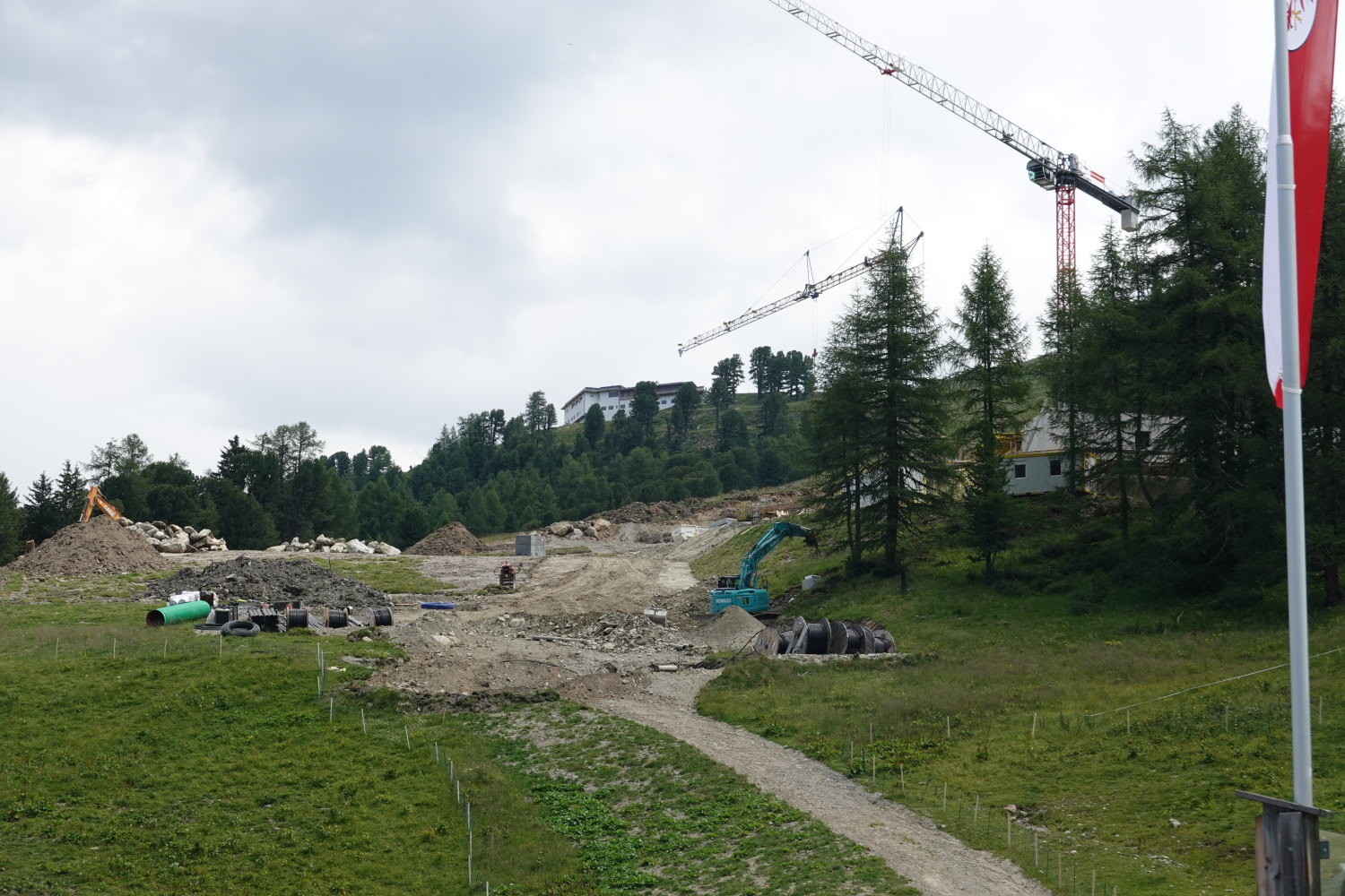 Arbeiten bei der Talstation