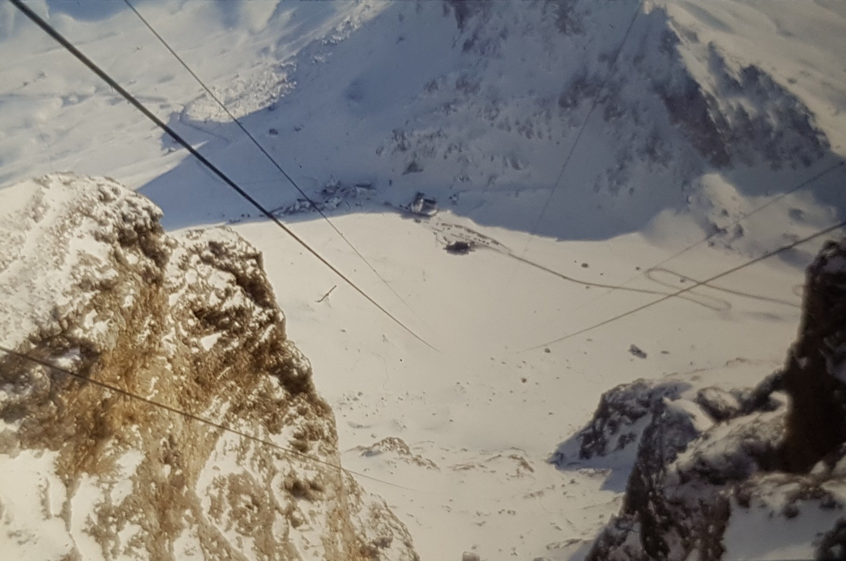In der Pendelbahn auf den Sass Pordoi