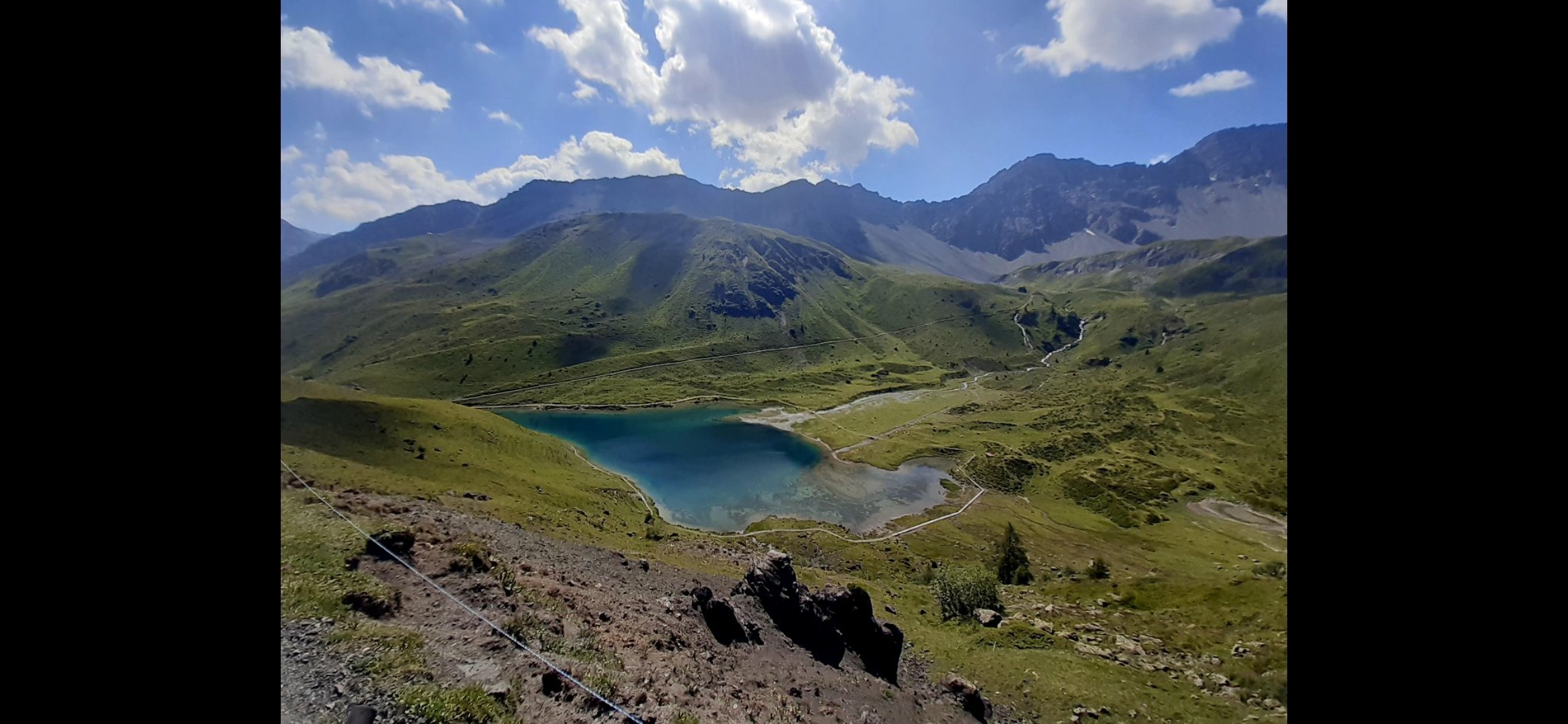 Blick auf den Schwellisee oberhalb Arosa