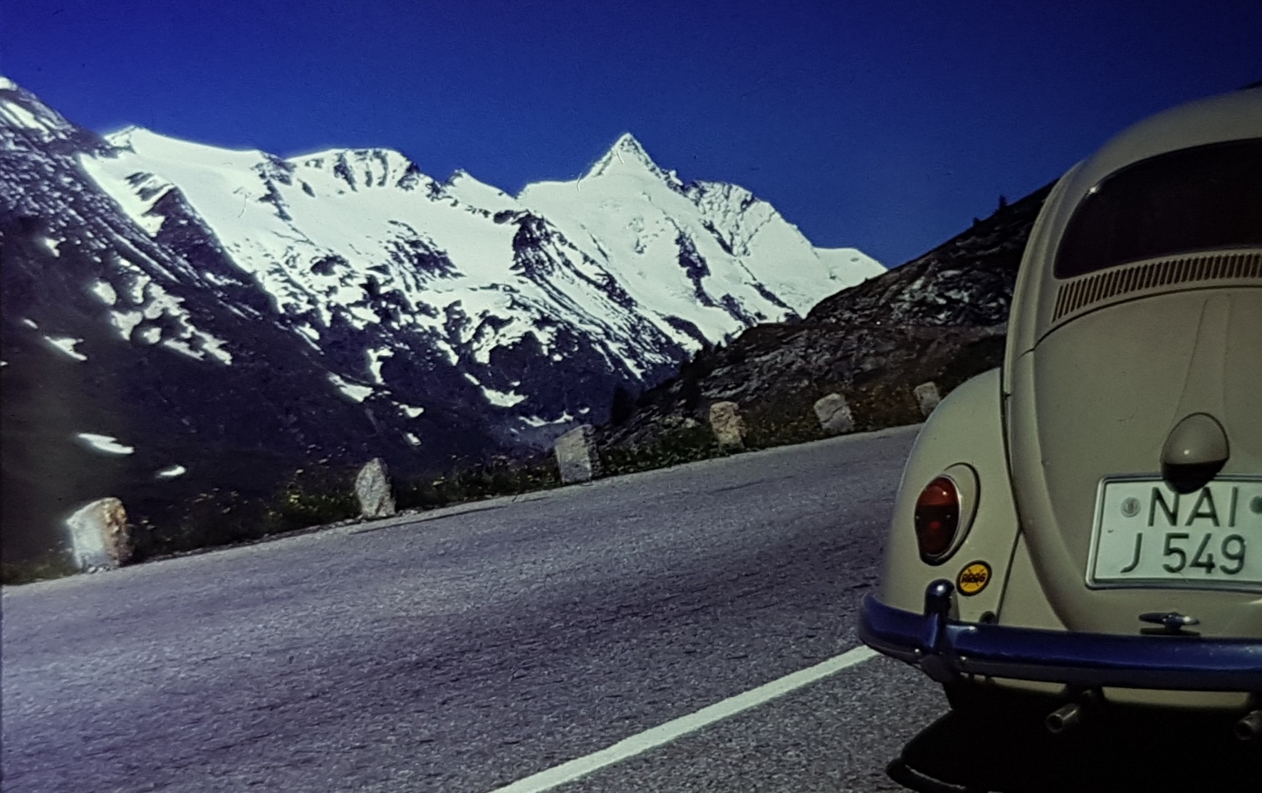 Blick zum höchsten Berg Österreichs von der Hochalpenstraße