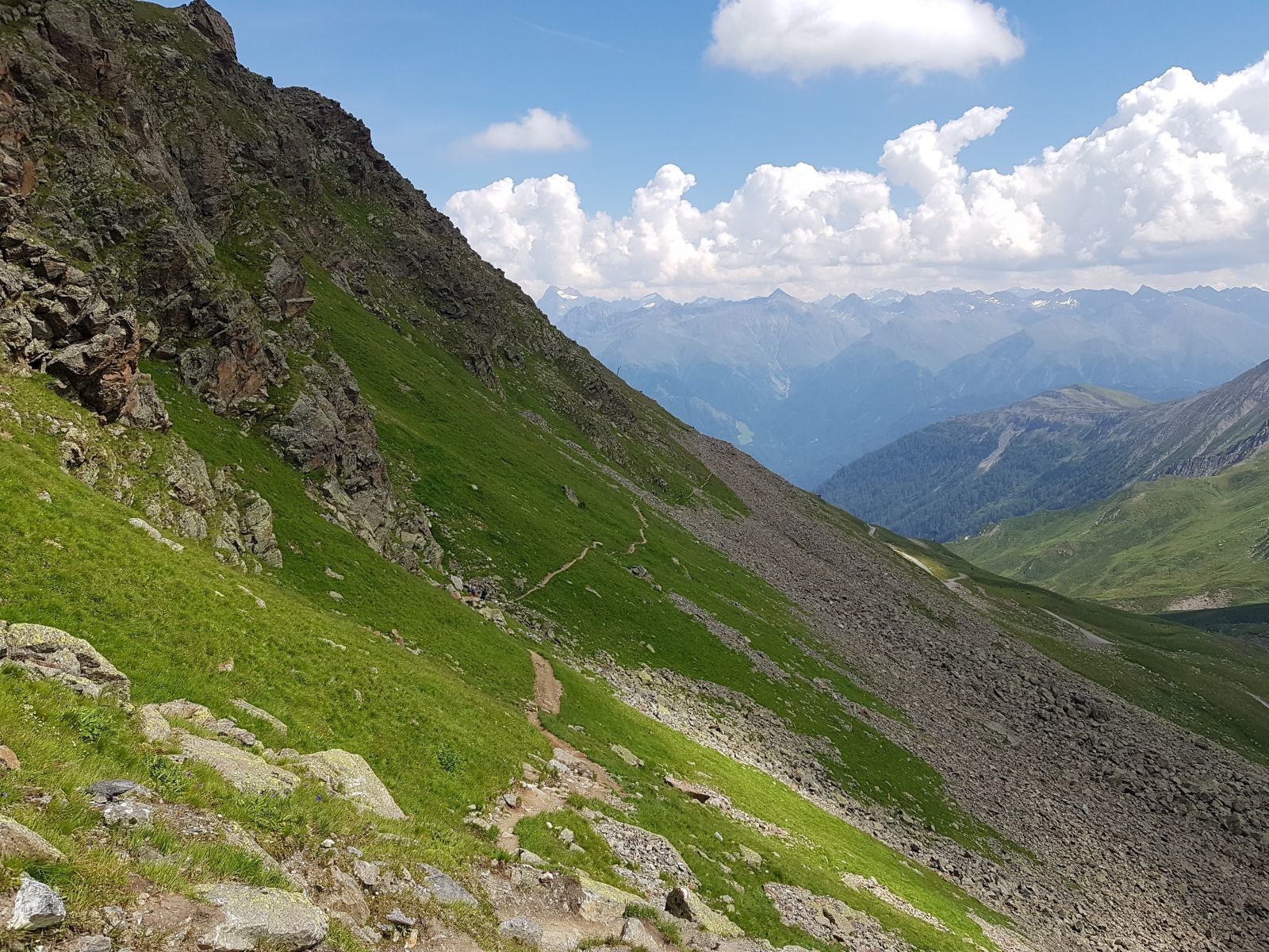 Wegverlauf zurück zu den Scheidbahnen