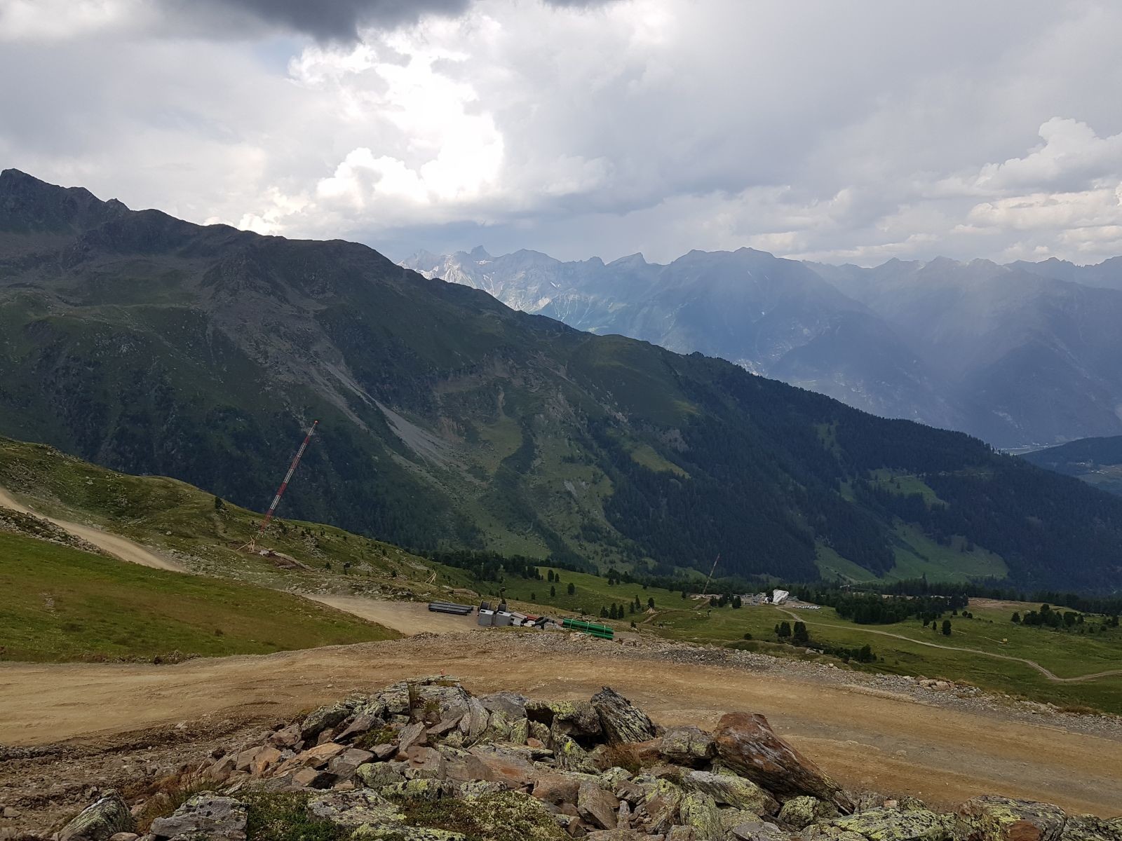 Blick auf die Trasse