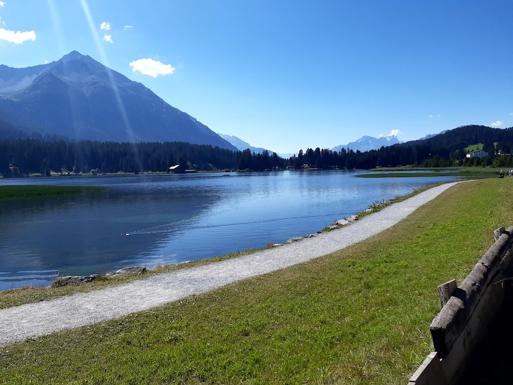Morgendlicher Blick auf den Heidsee