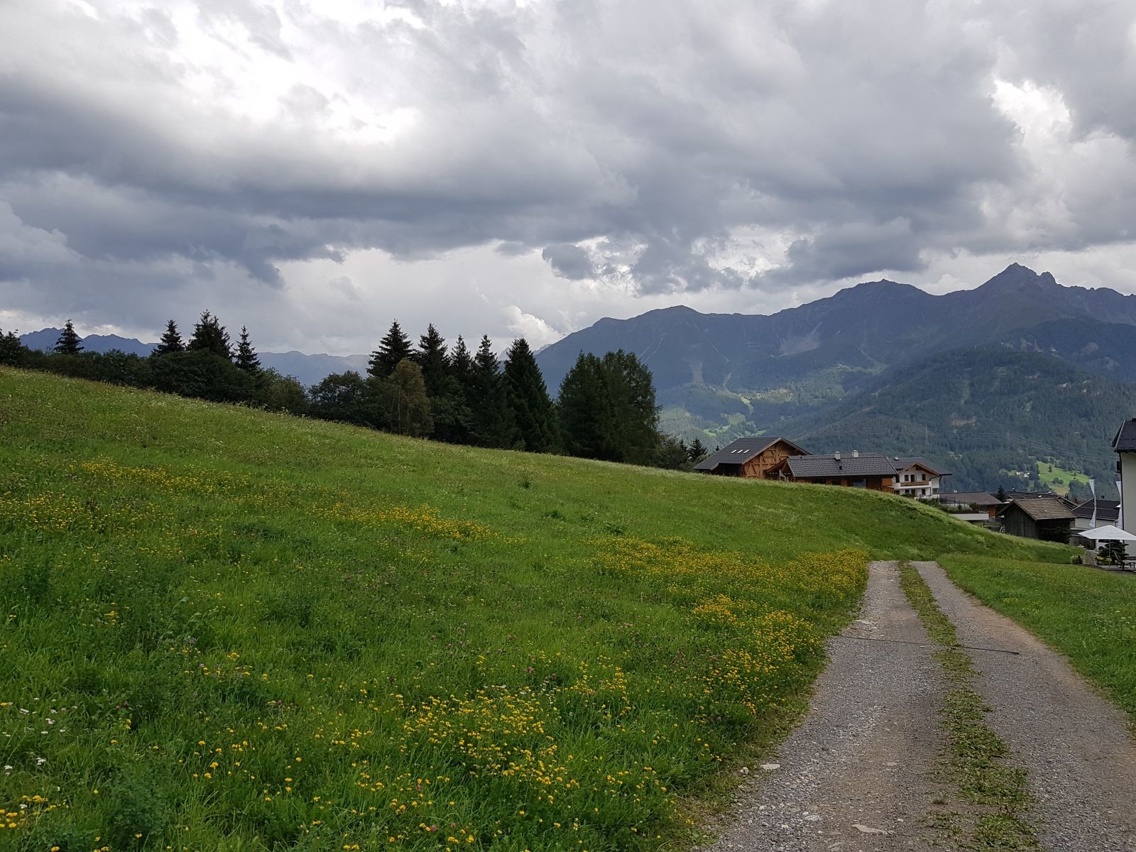 Ankunft auf diesem Weg in Fiss. Was für ein Tag!