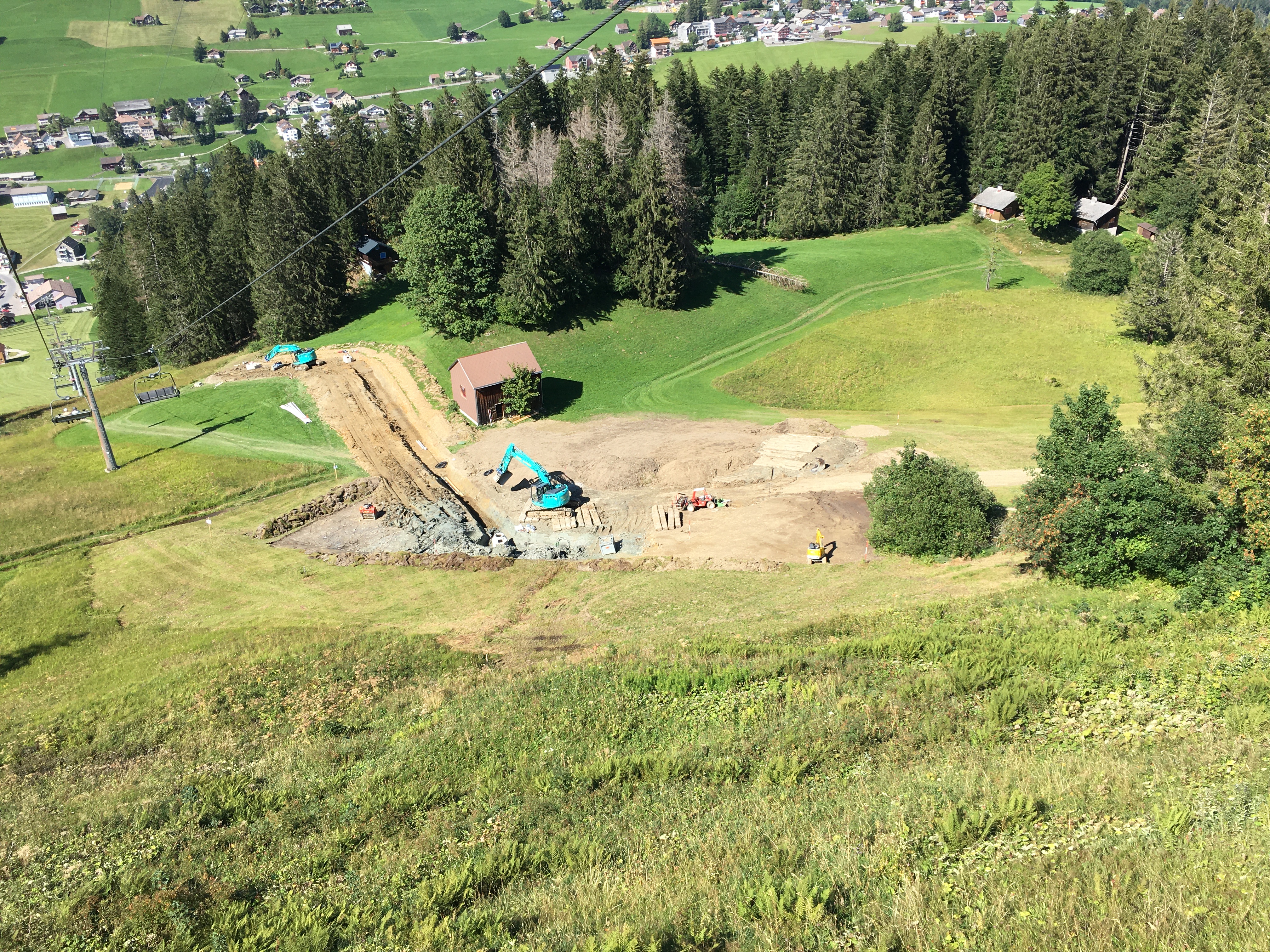 Erneuerung Beschneiung unterhalb Oberdorf