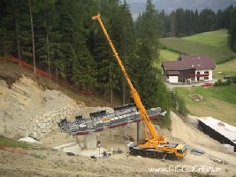 Montage Bergstation Korer