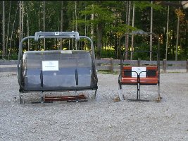 Alter und neuer Sessel auf Promotiontour auf dem See- und den Waldfesten in Rottach-Egern