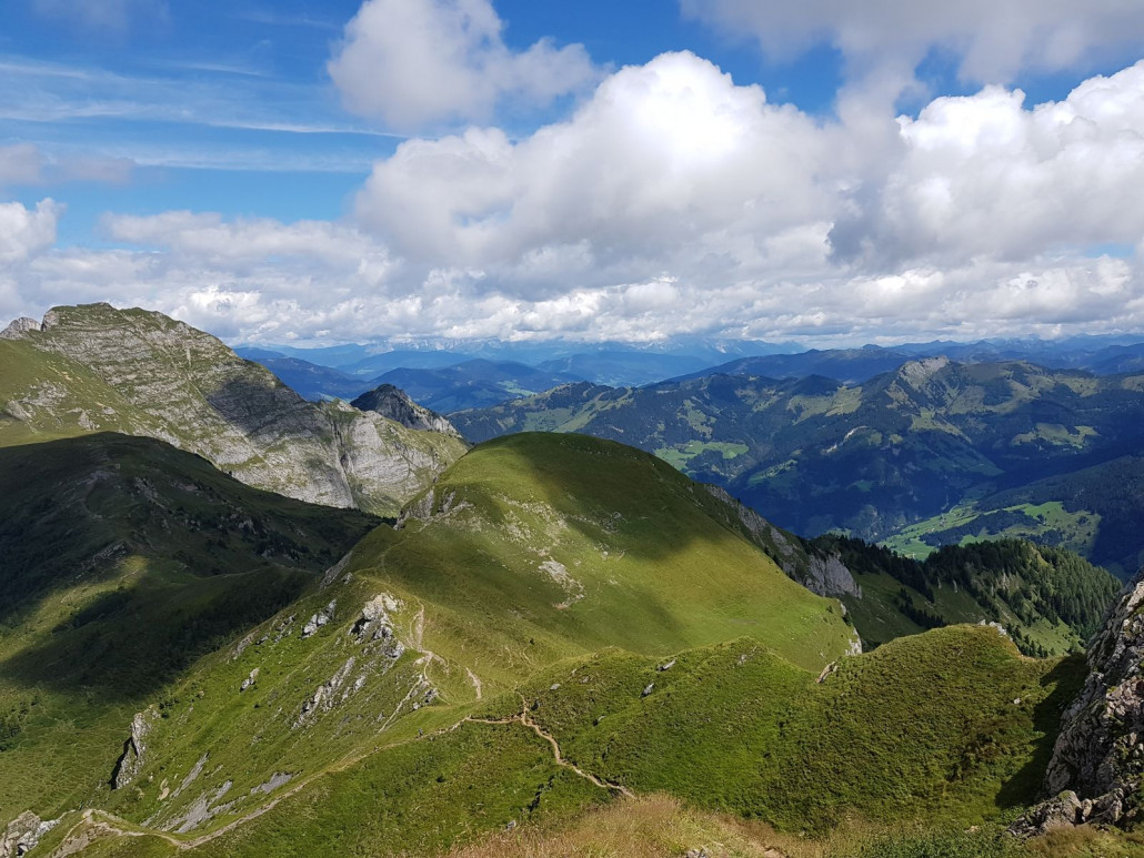 Nach Osten konnte man die gesamte Salzburger Sportwelt betrachten!